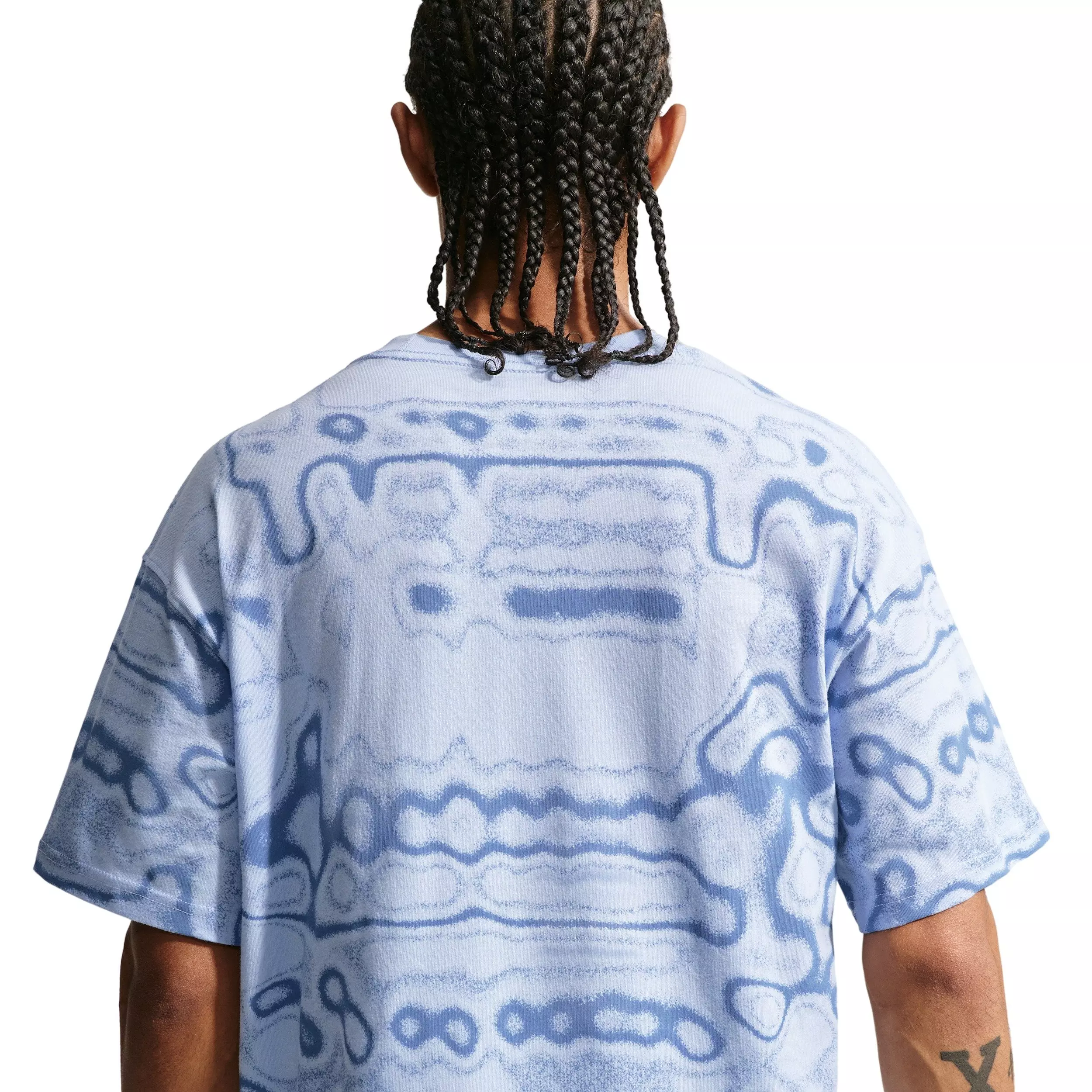 Nike Men's Sportswear LSE AM Day AOP T-Shirt - BLUE
