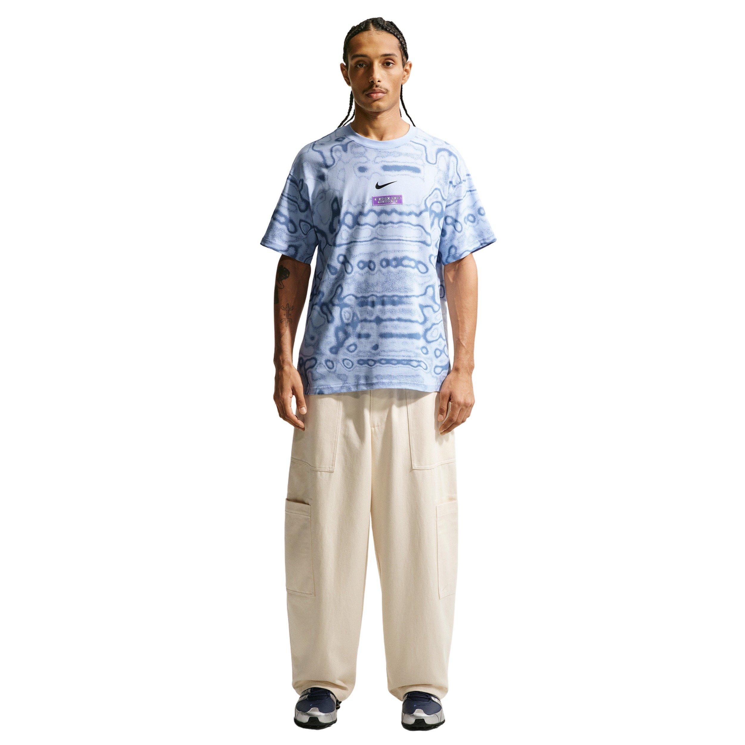 Nike Men's Sportswear LSE AM Day AOP T-Shirt - BLUE