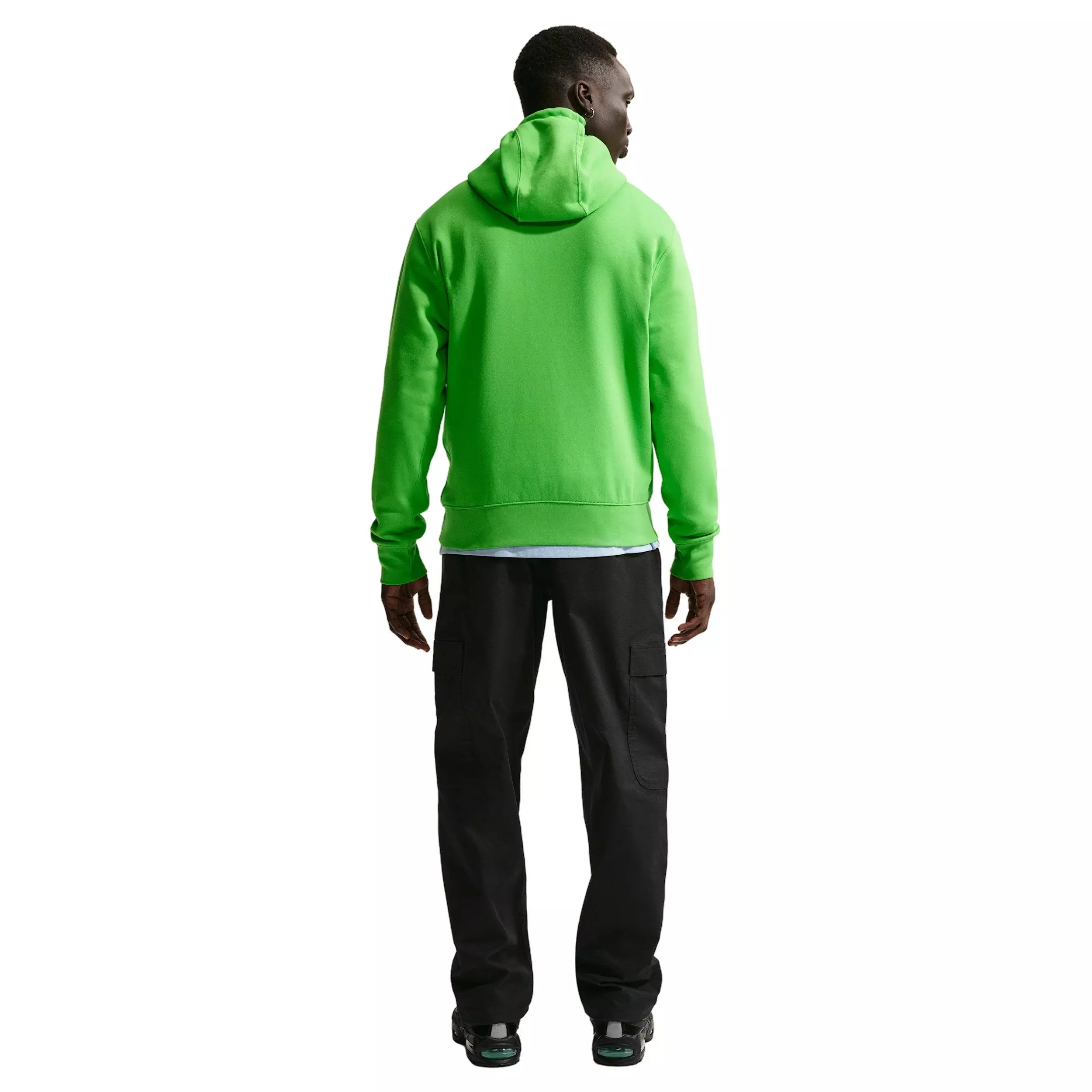 Nike Men's Club BB Pullover Fleece Hoodie - GREEN