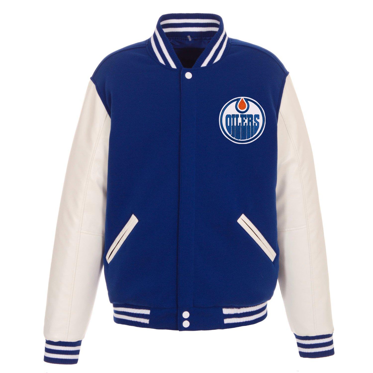 NEW YORK METS RETRO CLASSIC RIB SATIN JACKET (ROYAL/ORANGE/ROYAL)