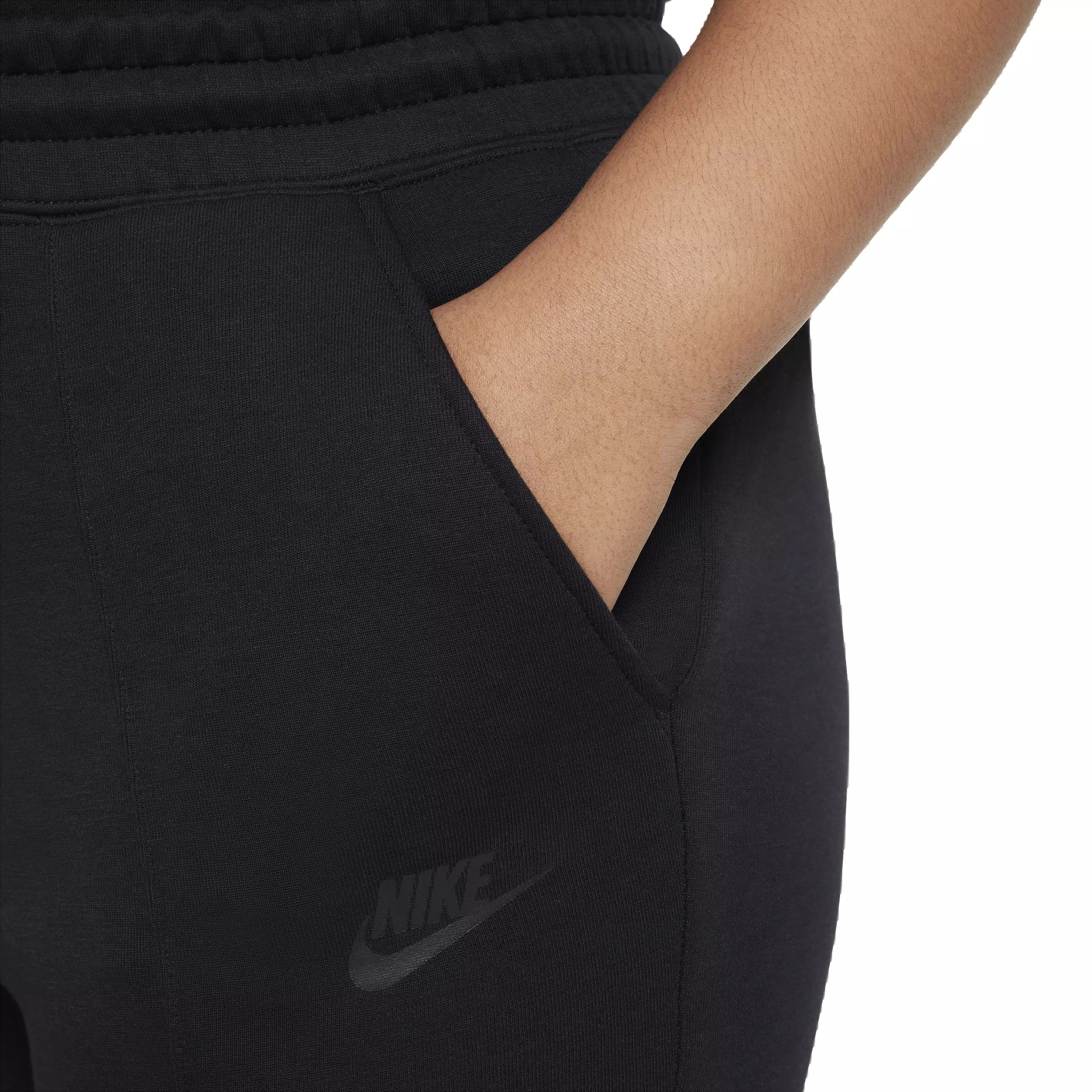 Nike Big Girls' Sportswear Tech Fleece Joggers -Black - BLACK