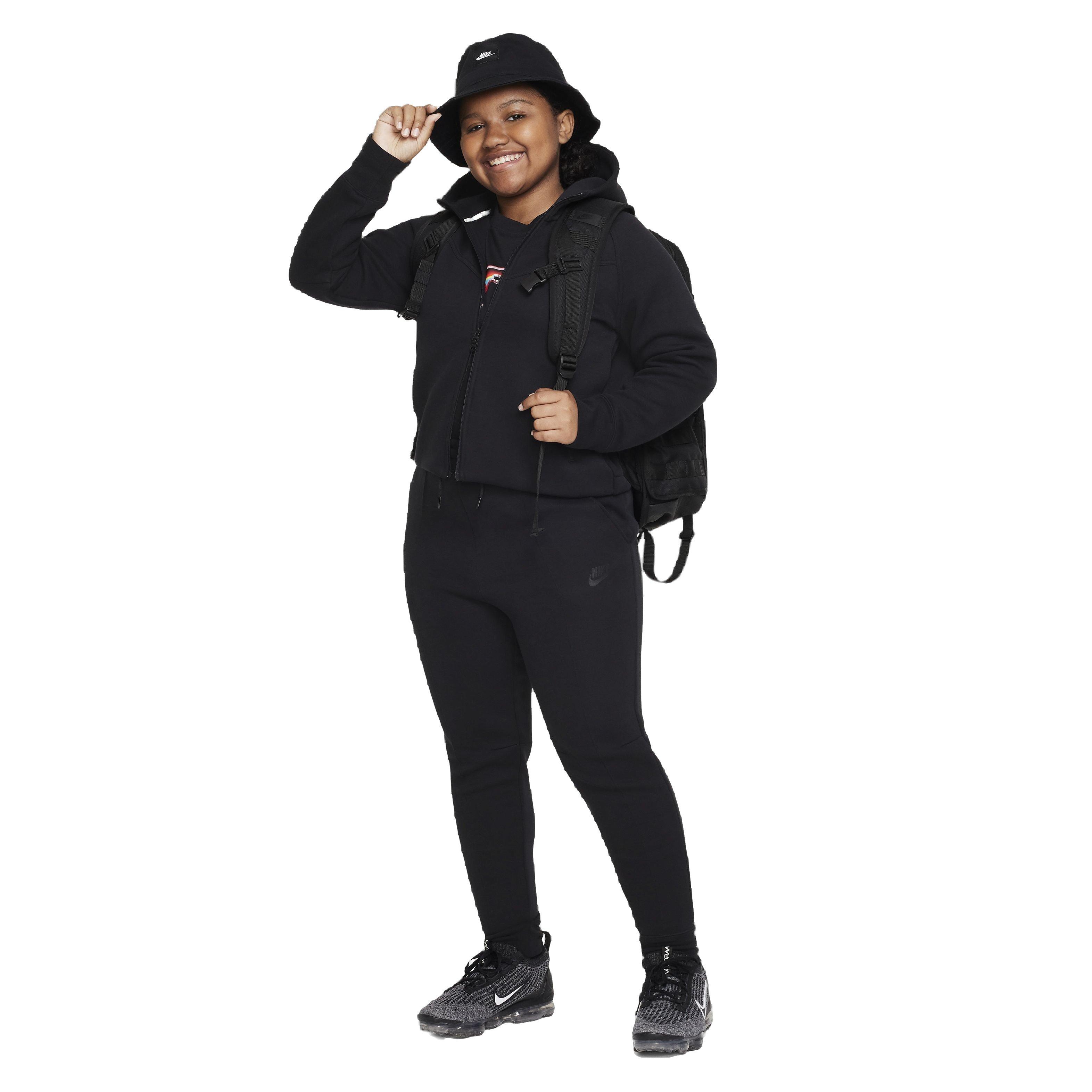Nike Sportswear Tech Fleece Big Girls Black Joggers