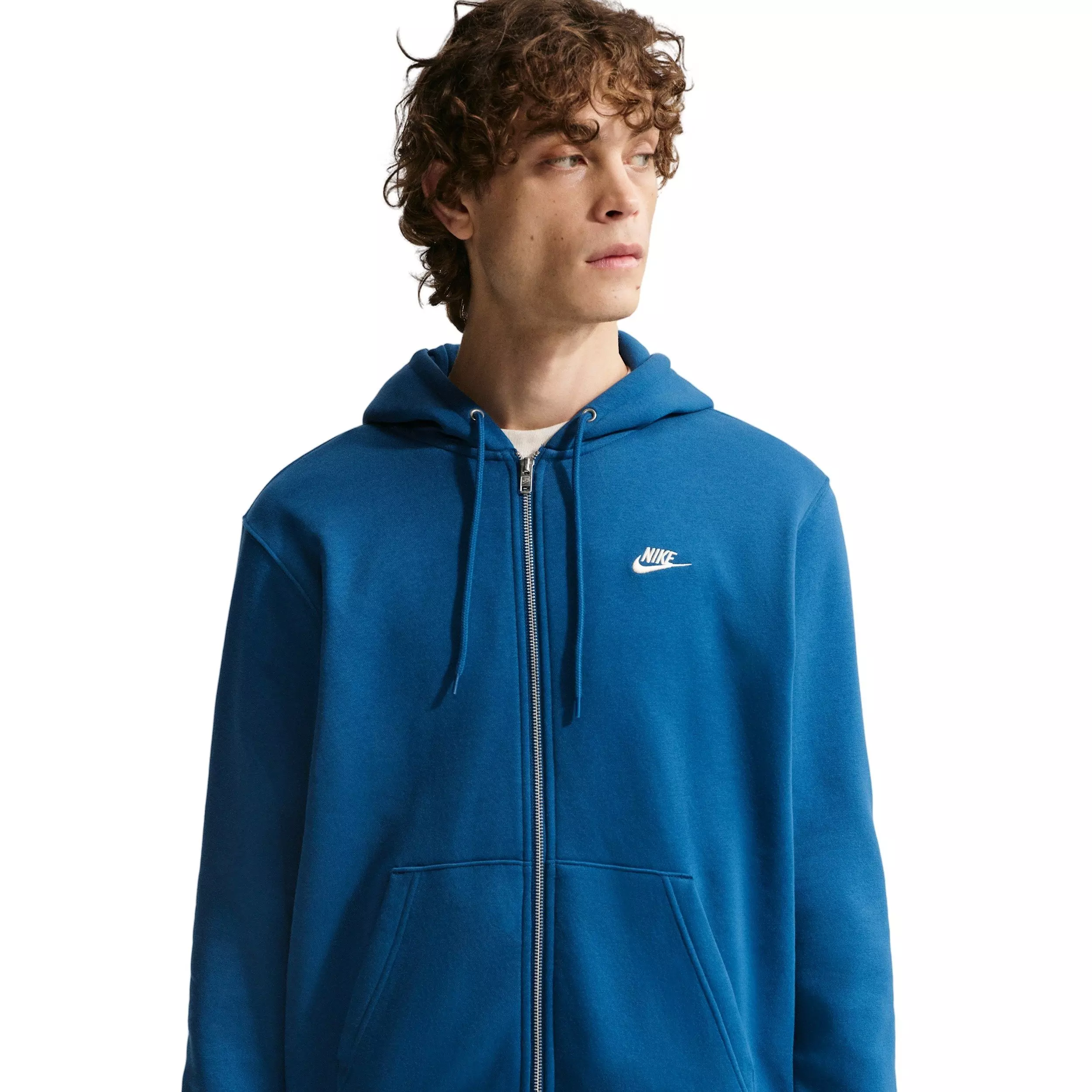 Nike Men's Club BB Full-Zip Jacket - Blue - BLUE
