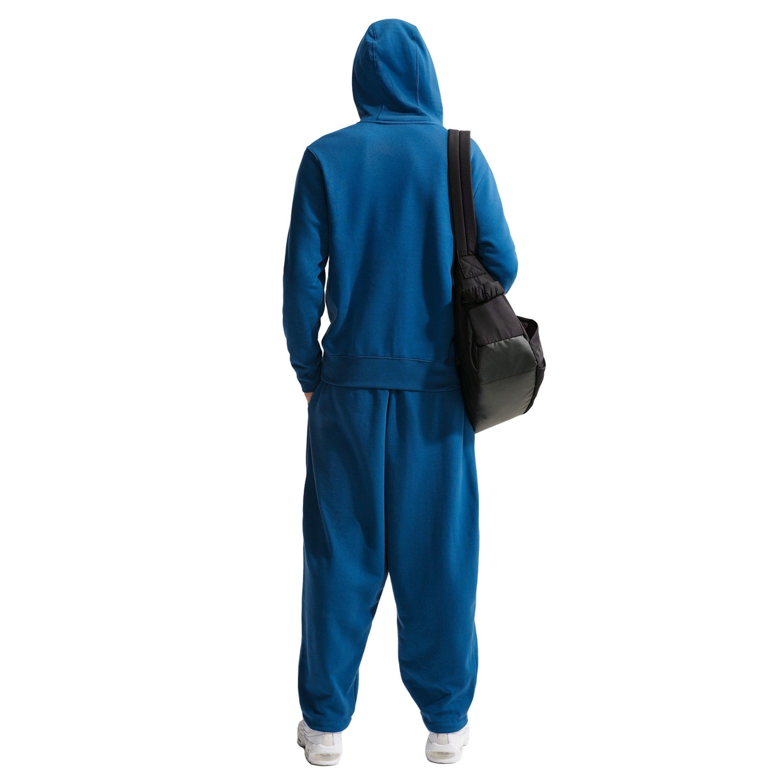 Nike Men's Club BB Full-Zip Jacket -Blue - BLUE Thumbnail View 5