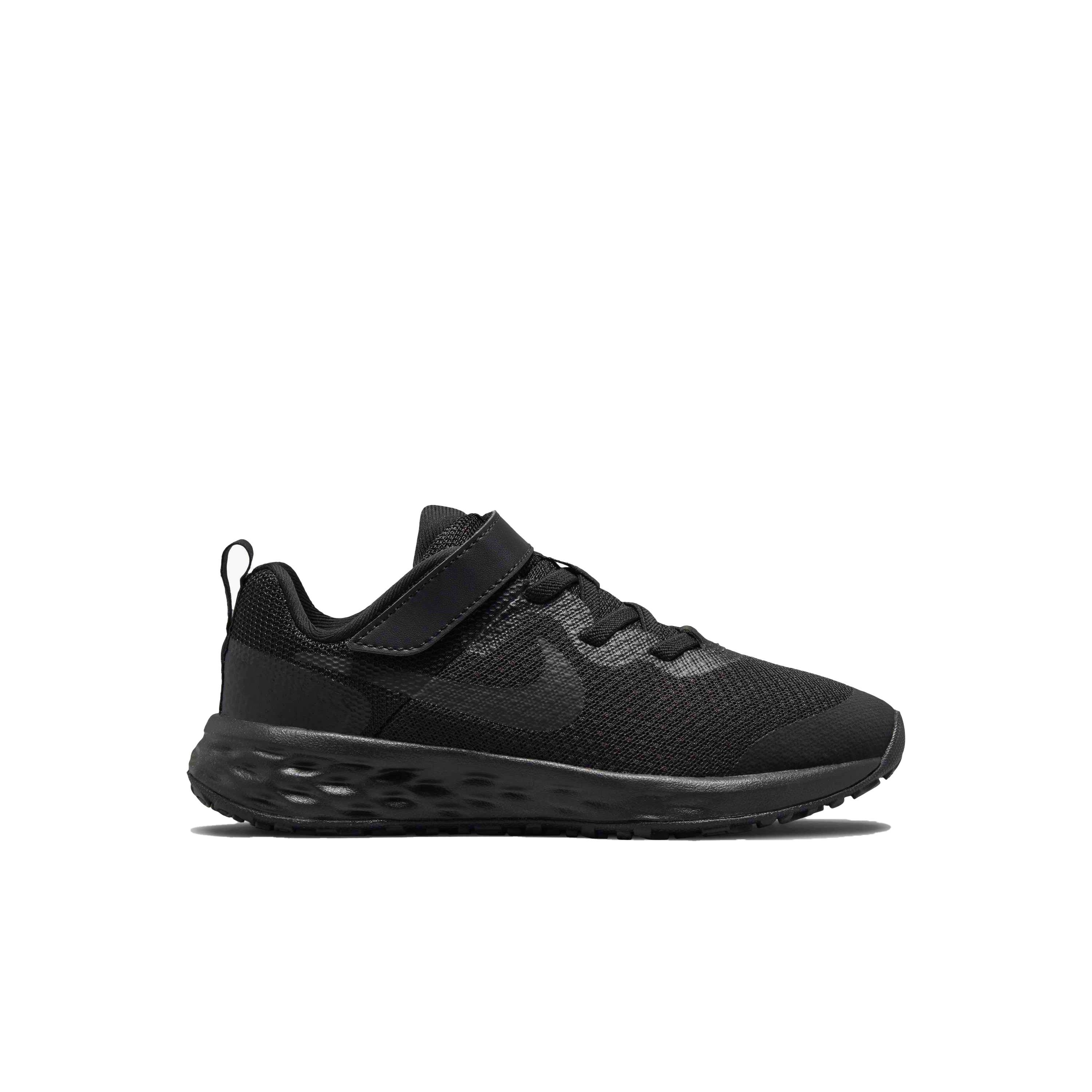 Nike Revolution 6 "Black/Black/Dark Smoke Grey" Preschool Boys' Running Shoe - BLACK Thumbnail View 1