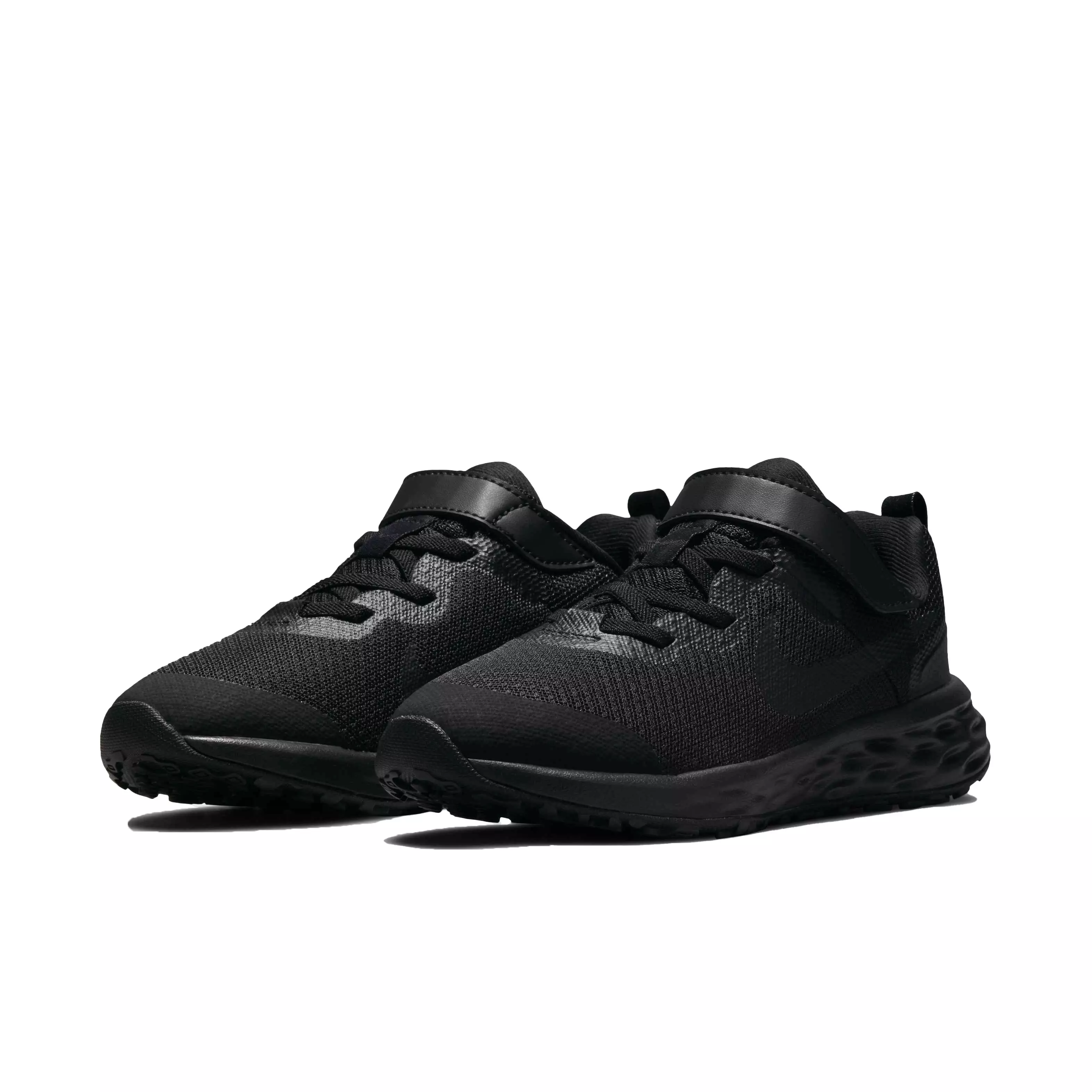 Nike Revolution 6 "Black/Black/Dark Smoke Grey" Preschool Boys' Running Shoe - BLACK