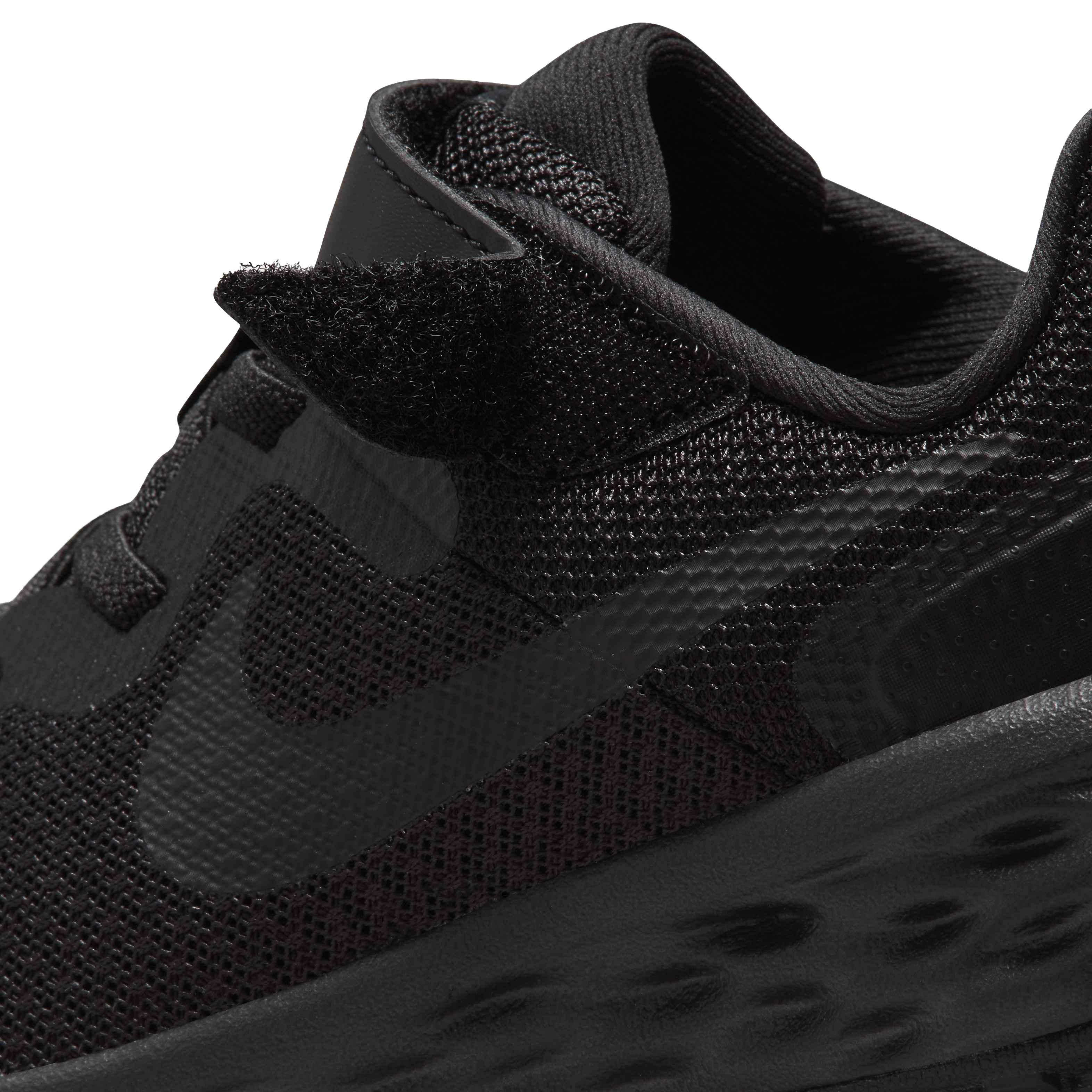 Nike Revolution 6 "Black/Black/Dark Smoke Grey" Preschool Boys' Running Shoe - BLACK Thumbnail View 8