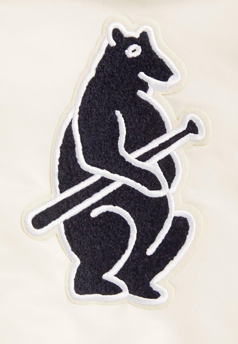 Pro Standard Men's MLB Chicago Cubs Retro Classic Rib Satin Jacket -Eggshell/Navy - EGGSHELL/NAVY Thumbnail View 6