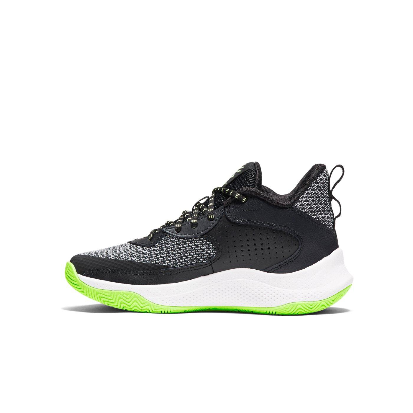 Under Armour Curry 3Z 24 Grade School Boys' "Black/Green/White" Basketball Shoe