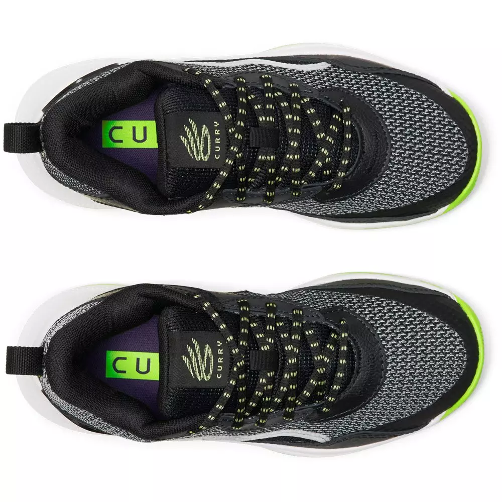 Under Armour Curry 3Z 24 "Black/Green/White" Grade School Boys' Basketball Shoe - BLACK/GREEN/WHITE