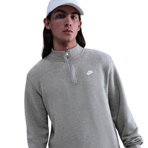 Nike Men's Sportswear Club 1/2-Zip Fleece Top -Grey