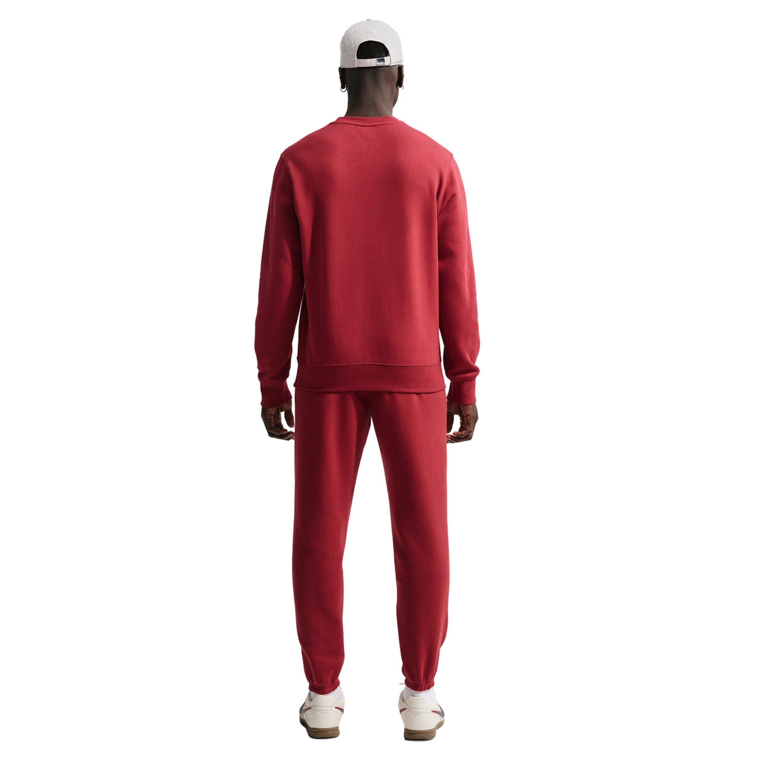 Nike Men's Club BB Fleece Crew - CRIMSON Thumbnail View 5