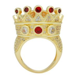 King Ice Iced Crown Ring - Gold - GOLD