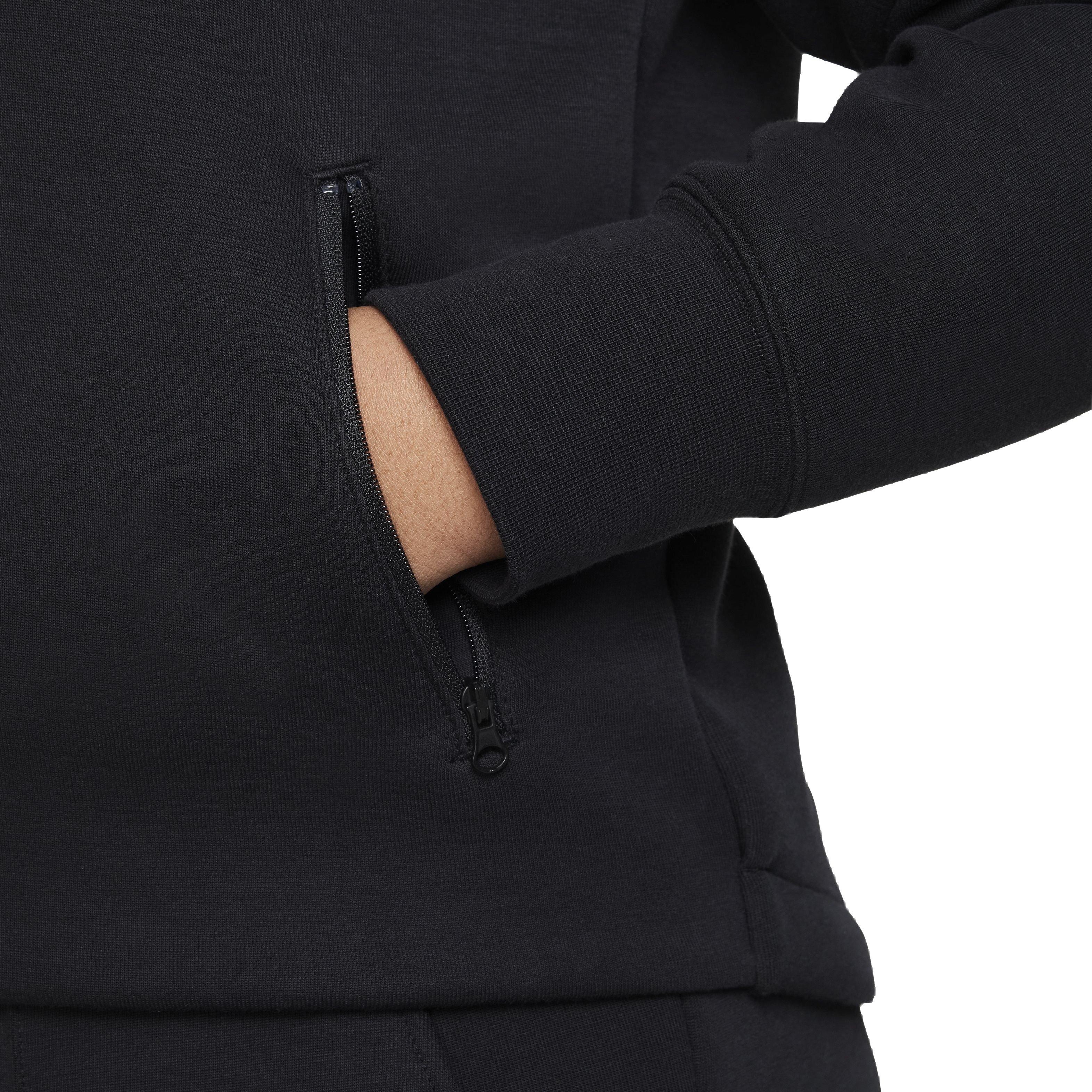 Nike Sportswear Tech Fleece FZ Long-Sleeve Big Girls' Black Jacket