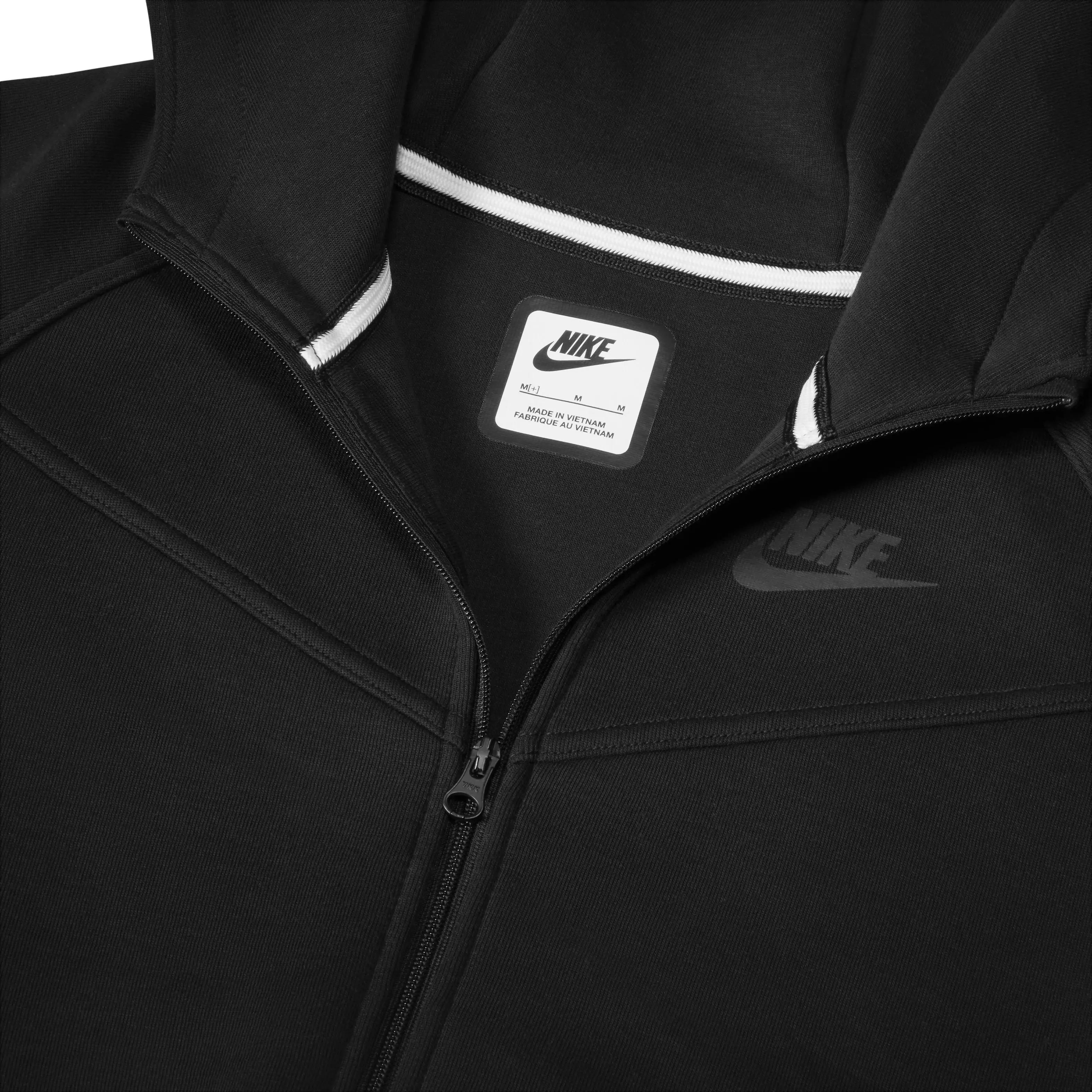 Nike Big Girls' Sportswear Tech Fleece FZ Long-Sleeve Jacket -Black - BLACK