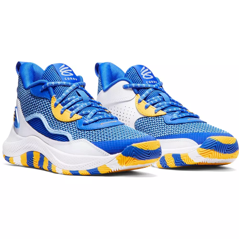 Under Armour Curry 3Z 24 "Team Royal/White/Taxi" Grade School Boys' Basketball Shoe - ROYAL/WHITE/TAXI