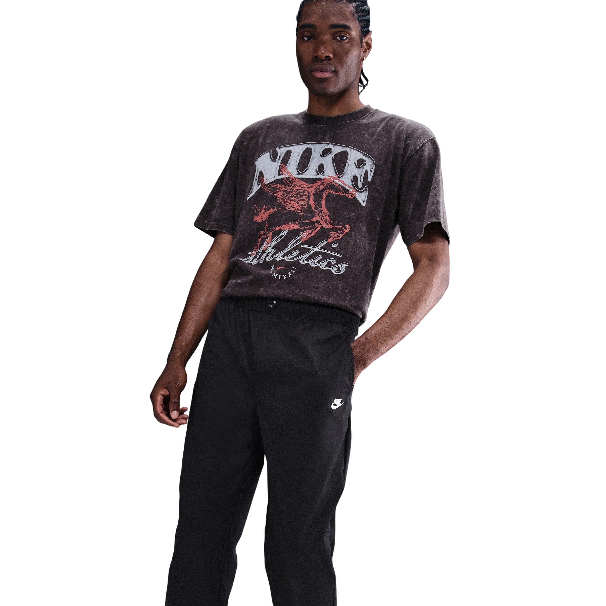 Nike Men's Club Woven Tapered Pants - BLACK Thumbnail View 1