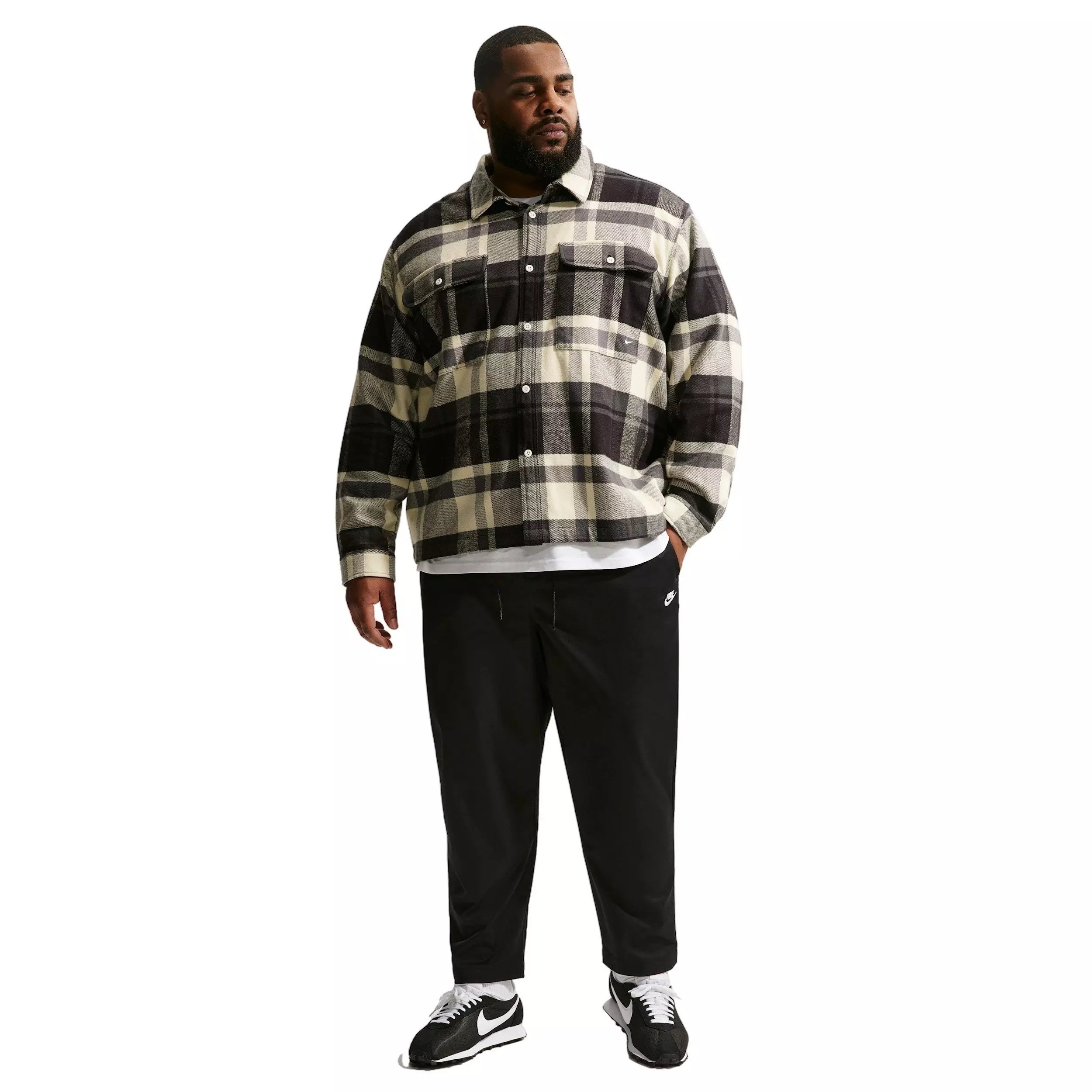 Nike Men's Club Woven Tapered Pants - BLACK