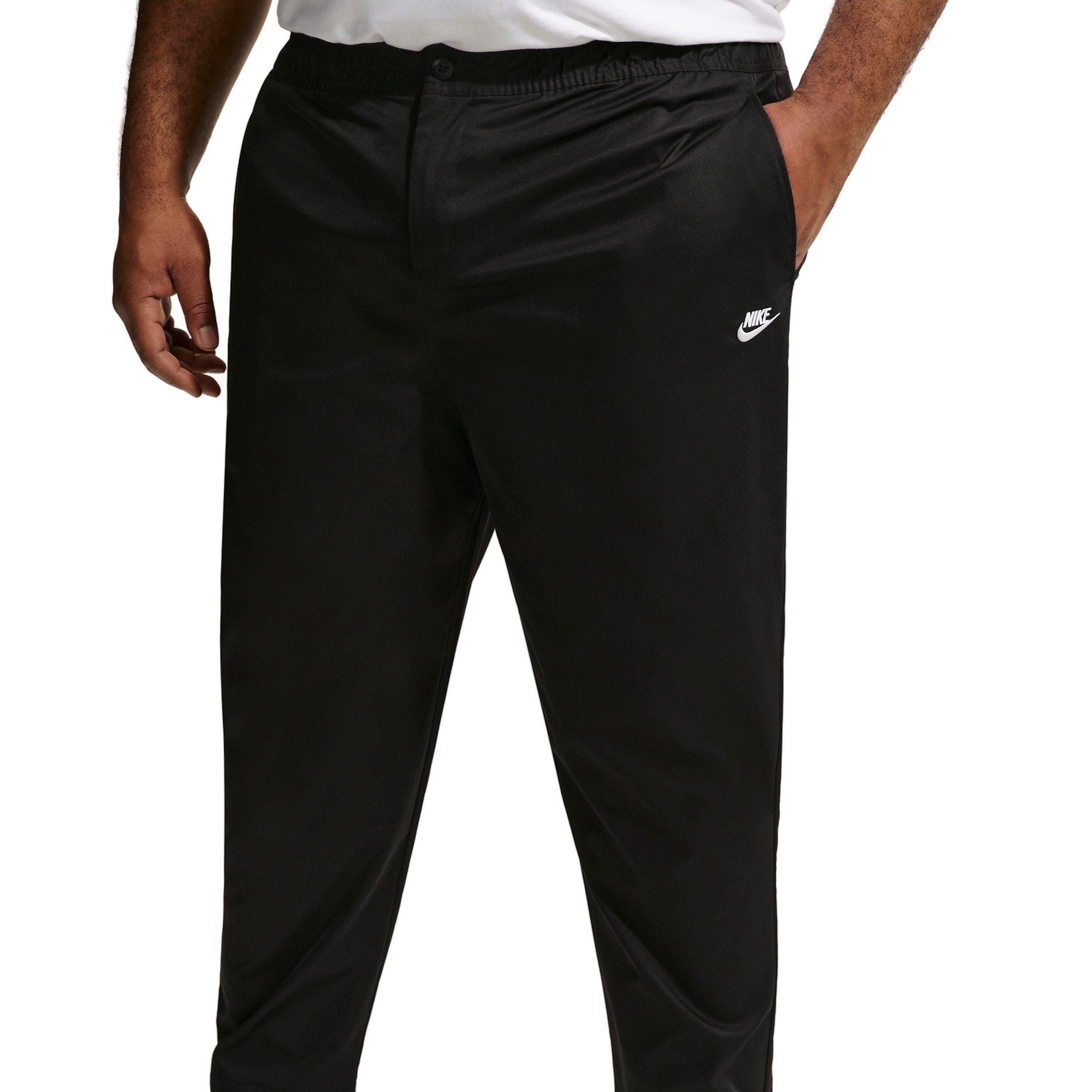 Nike Men's Club Woven Tapered Twill Pants - BLACK Thumbnail View 7
