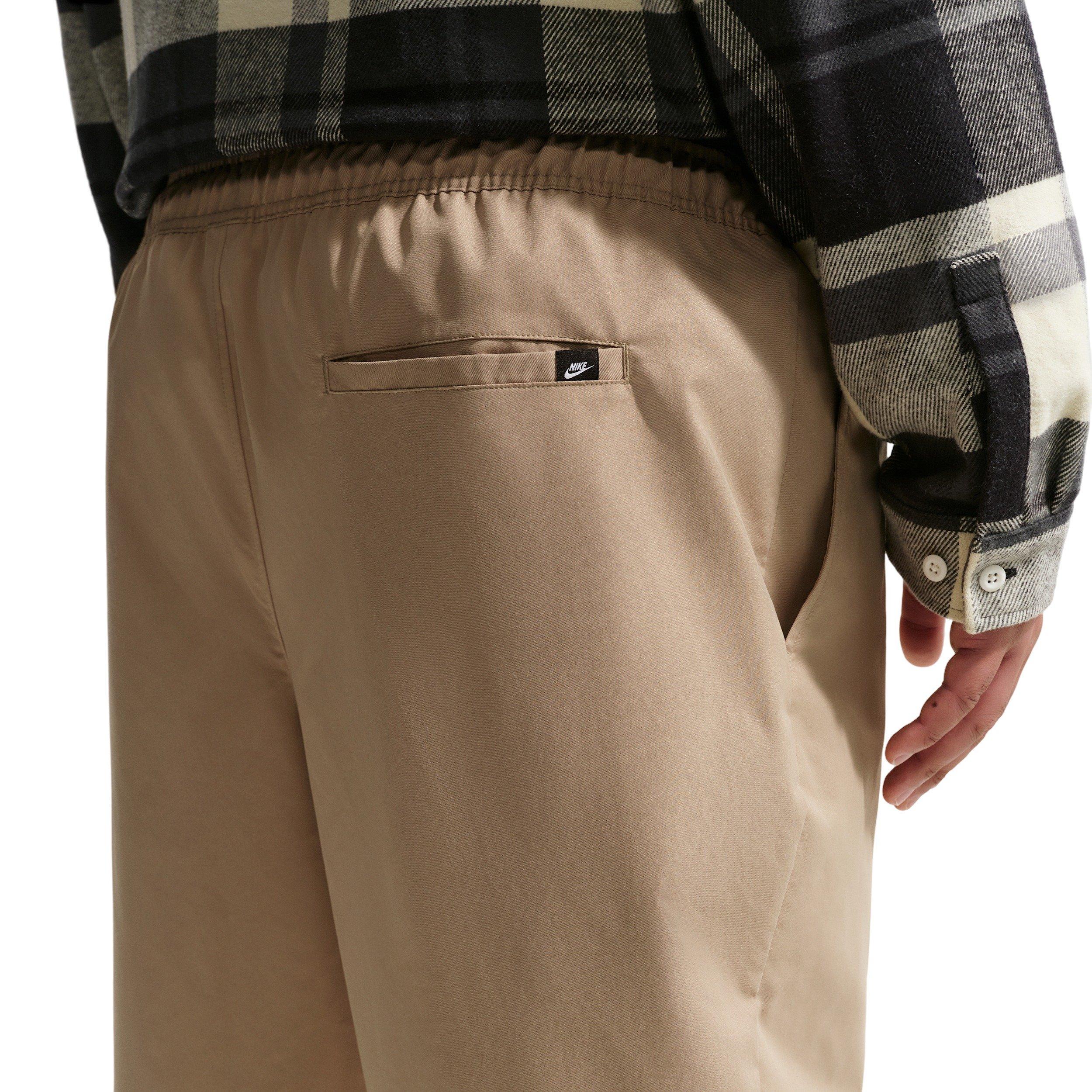 Nike Men's Club Woven Tapered Pants - BEIGE Thumbnail View 8
