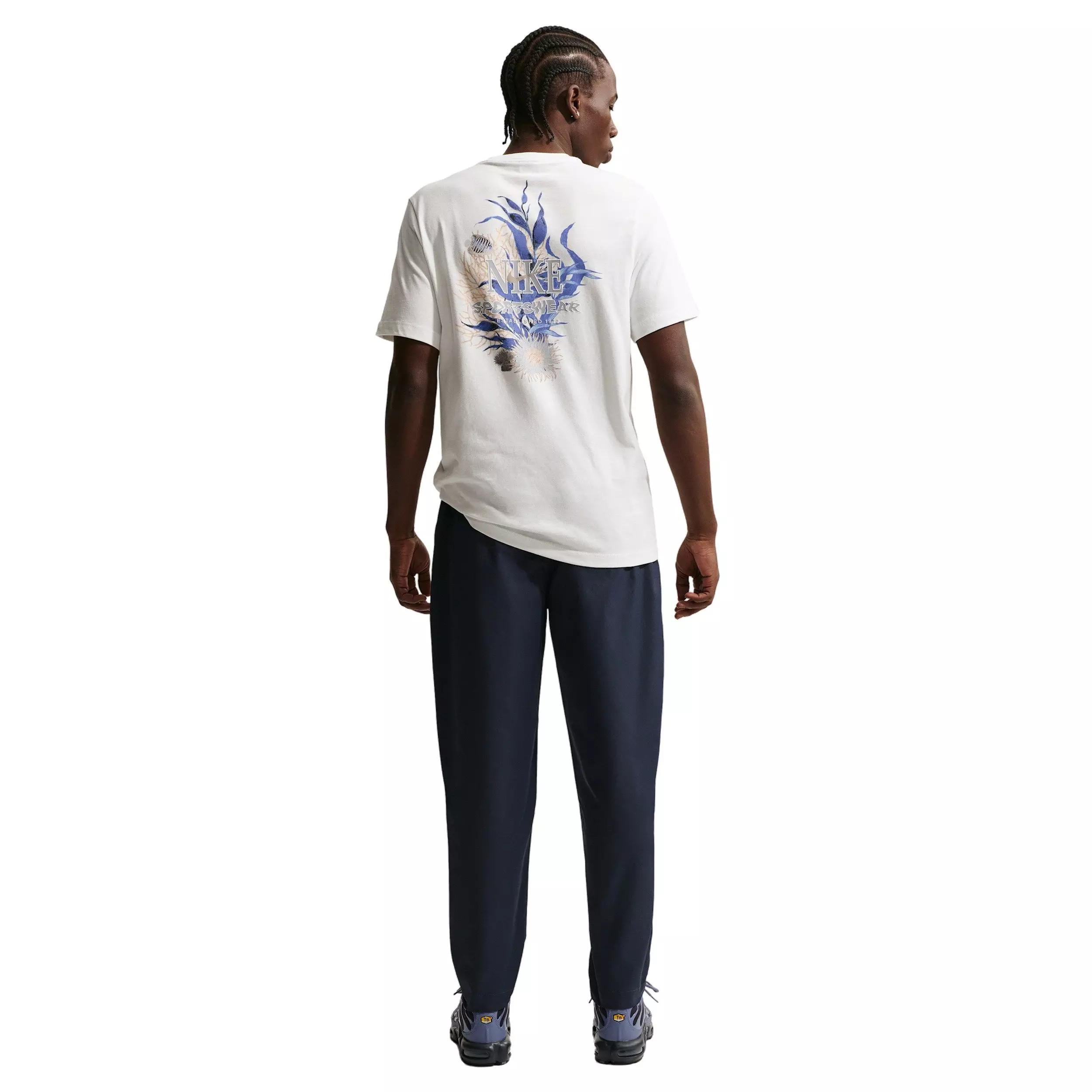 Nike Men's Club Woven Tapered Pants - BLUE