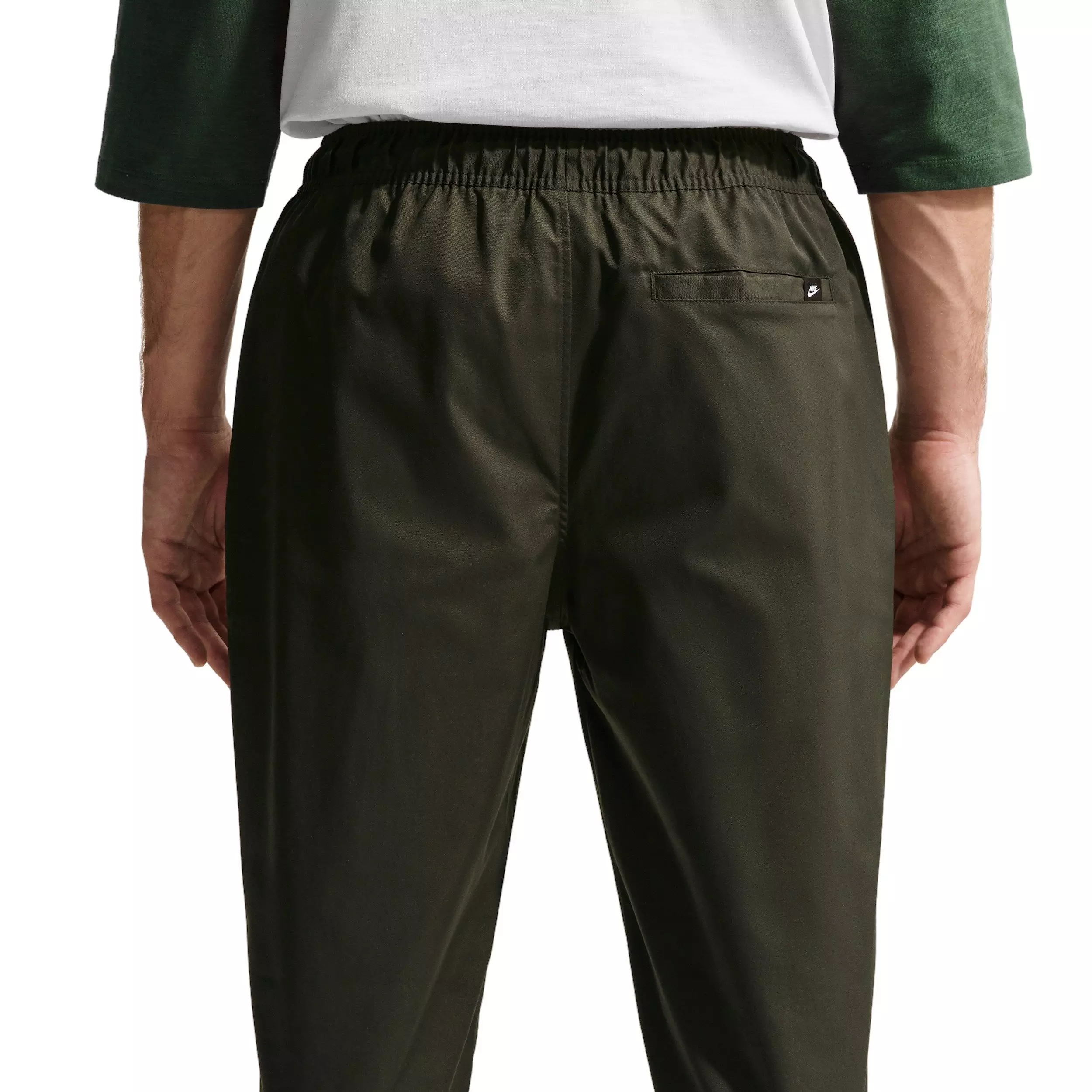 Nike Men's Club Woven Tapered Twill Pants - GREEN