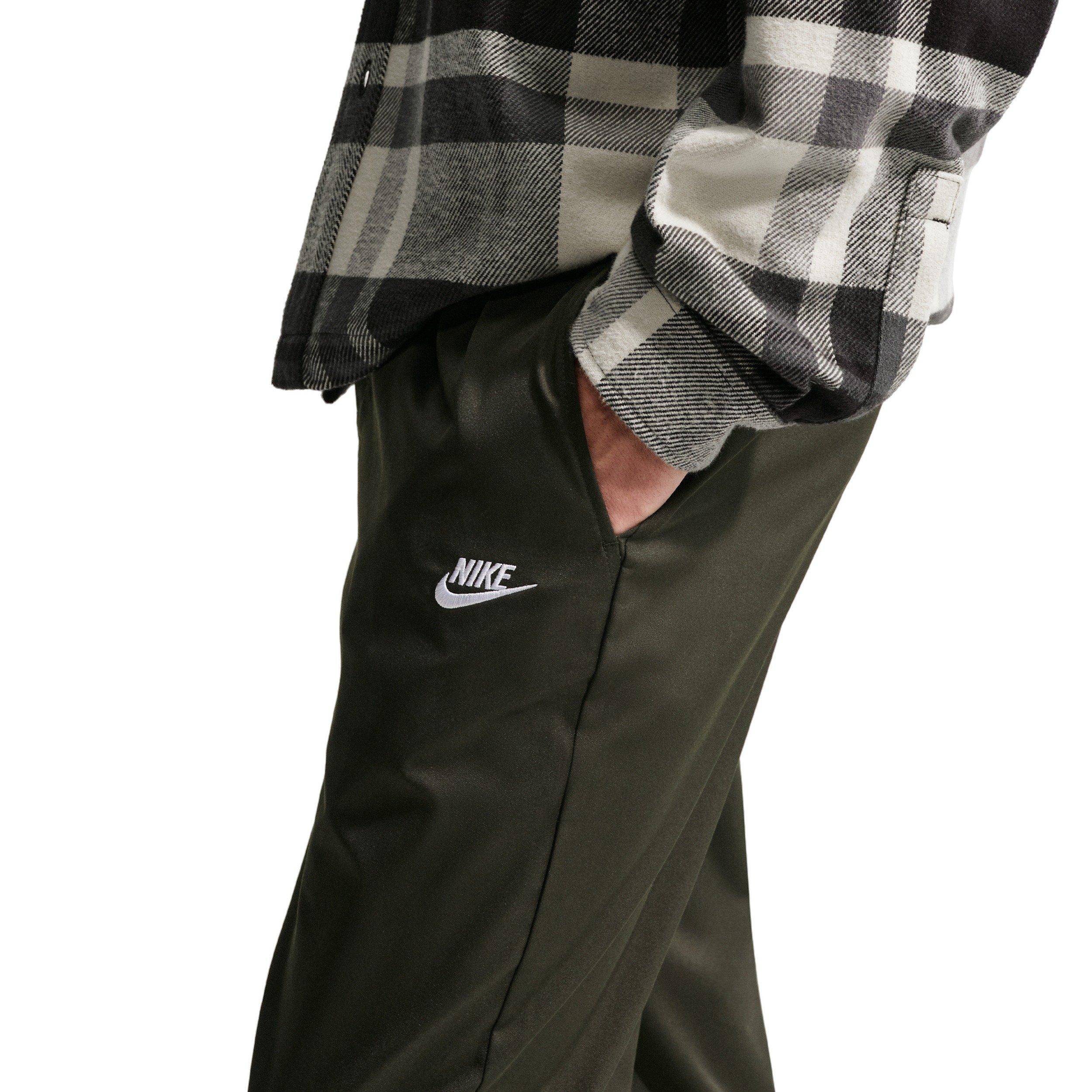 Nike Men's Club Woven Tapered Twill Pants - GREEN Thumbnail View 3