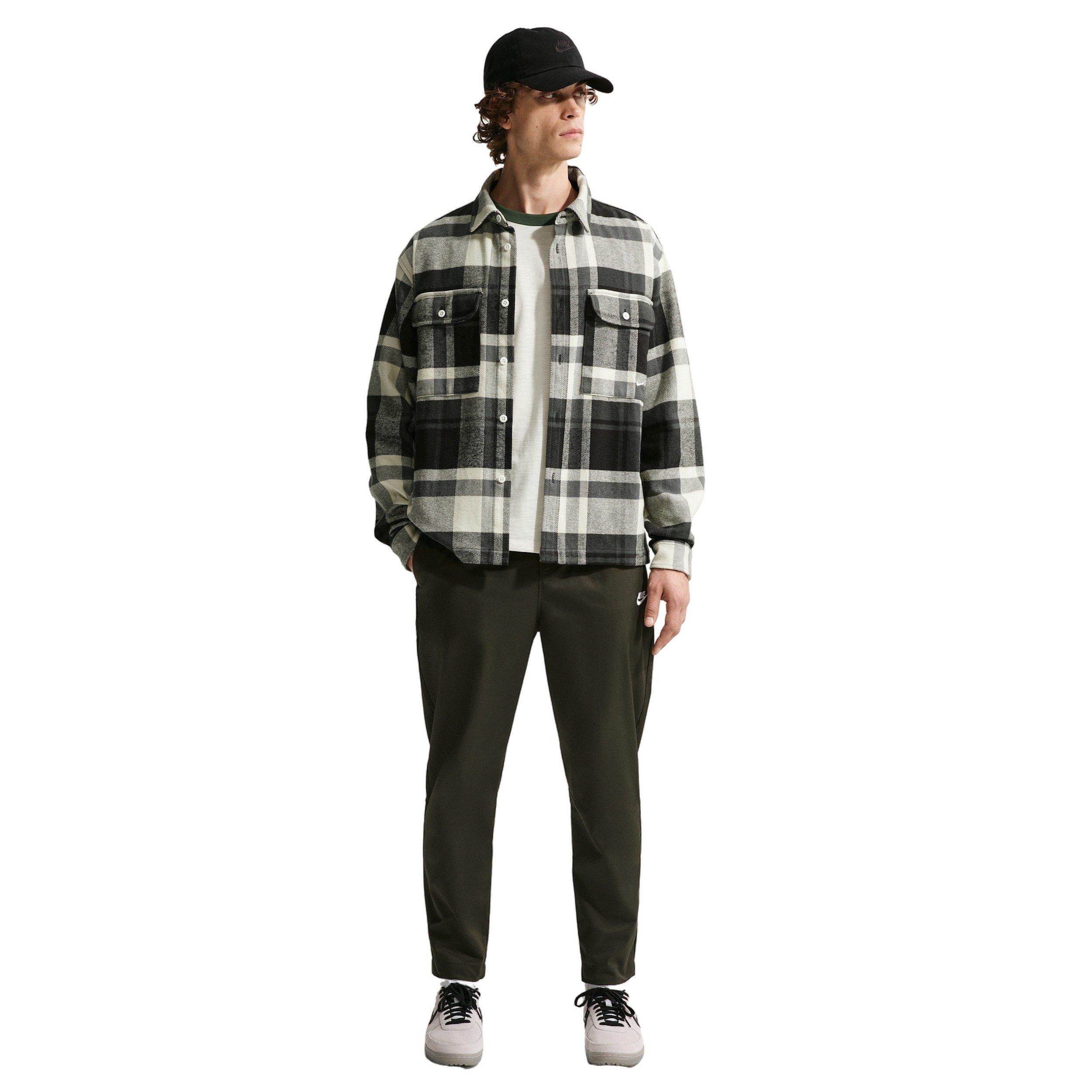 Nike Men's Club Woven Tapered Twill Pants - GREEN Thumbnail View 4