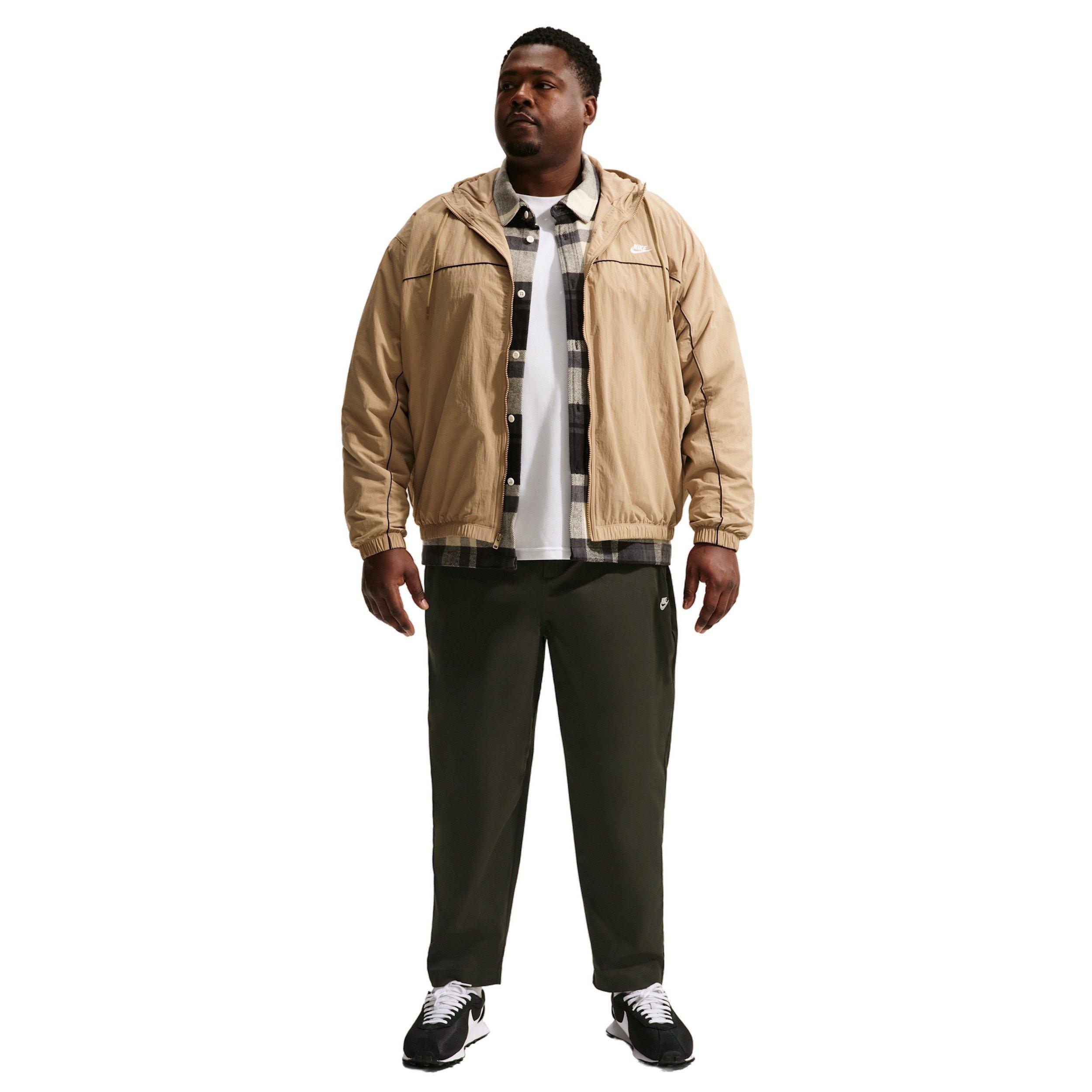 Nike Men's Club Woven Tapered Twill Pants - GREEN Thumbnail View 6