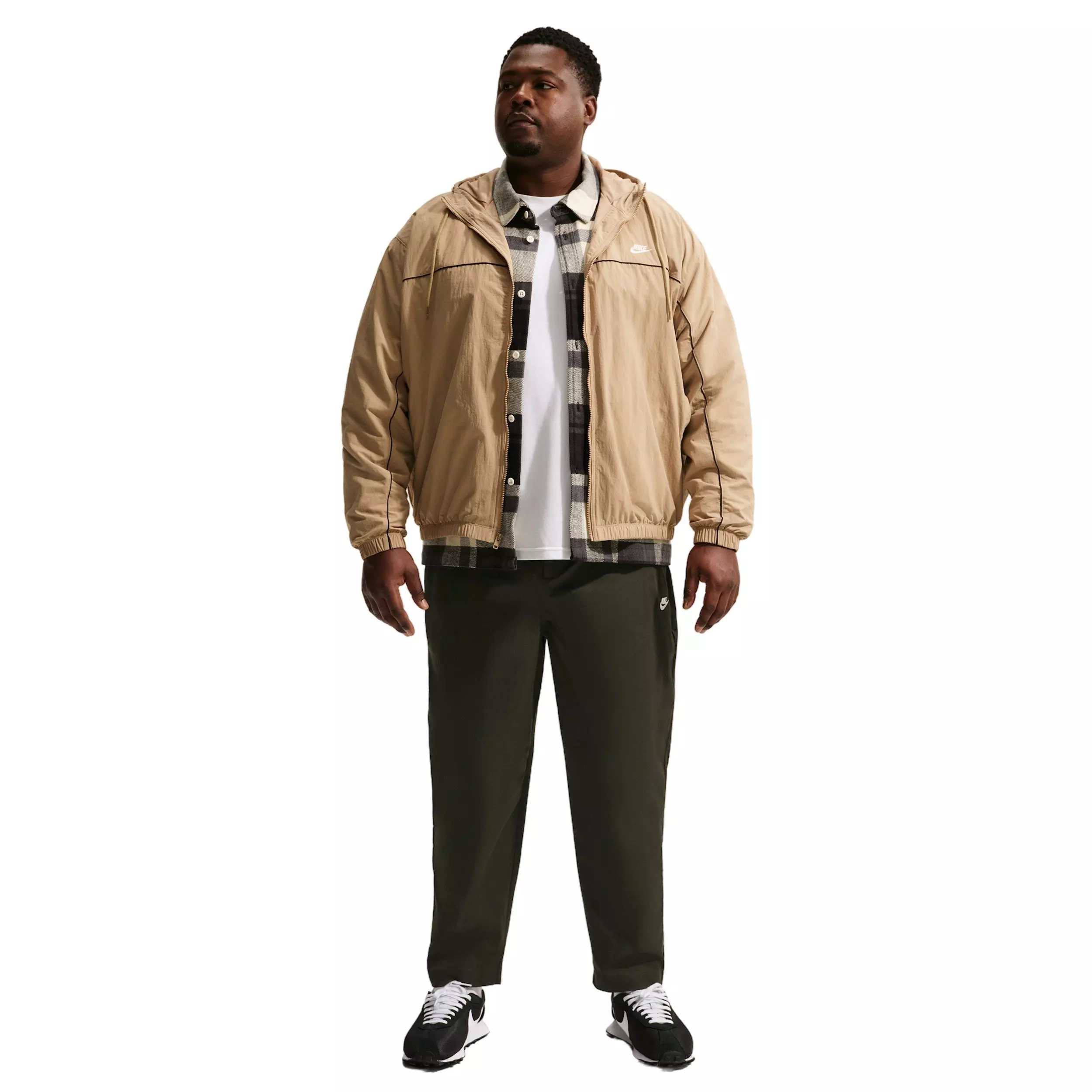 Nike Men's Club Woven Tapered Twill Pants - GREEN