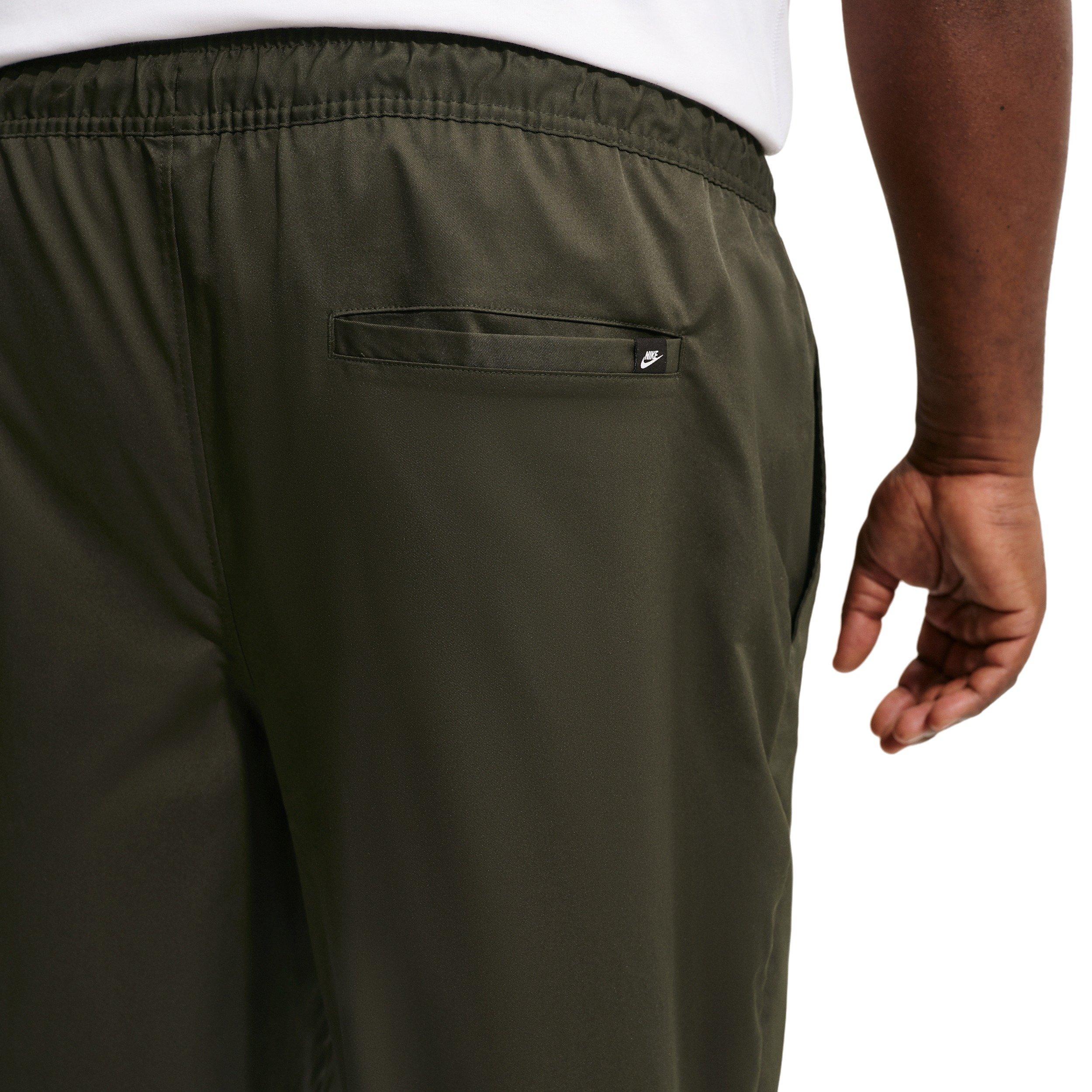 Nike Men's Club Woven Tapered Twill Pants - GREEN Thumbnail View 8