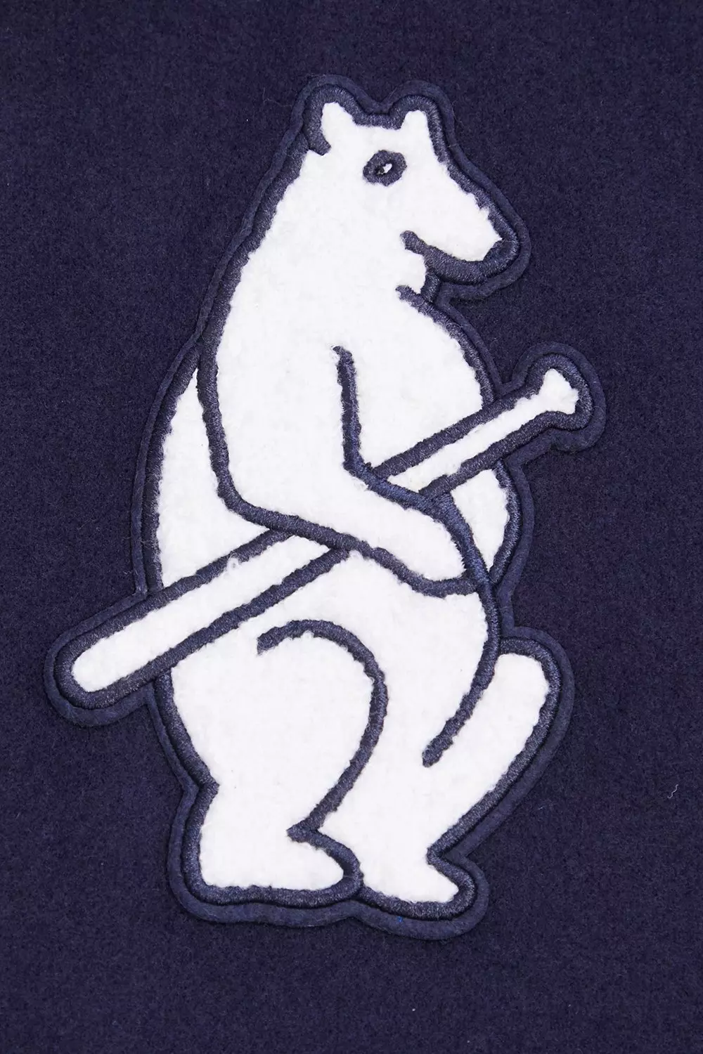 Pro Standard Men's MLB Chicago Cubs Retro Classic Rib Wool Varsity Jacket -Navy/White - NAVY/WHITE