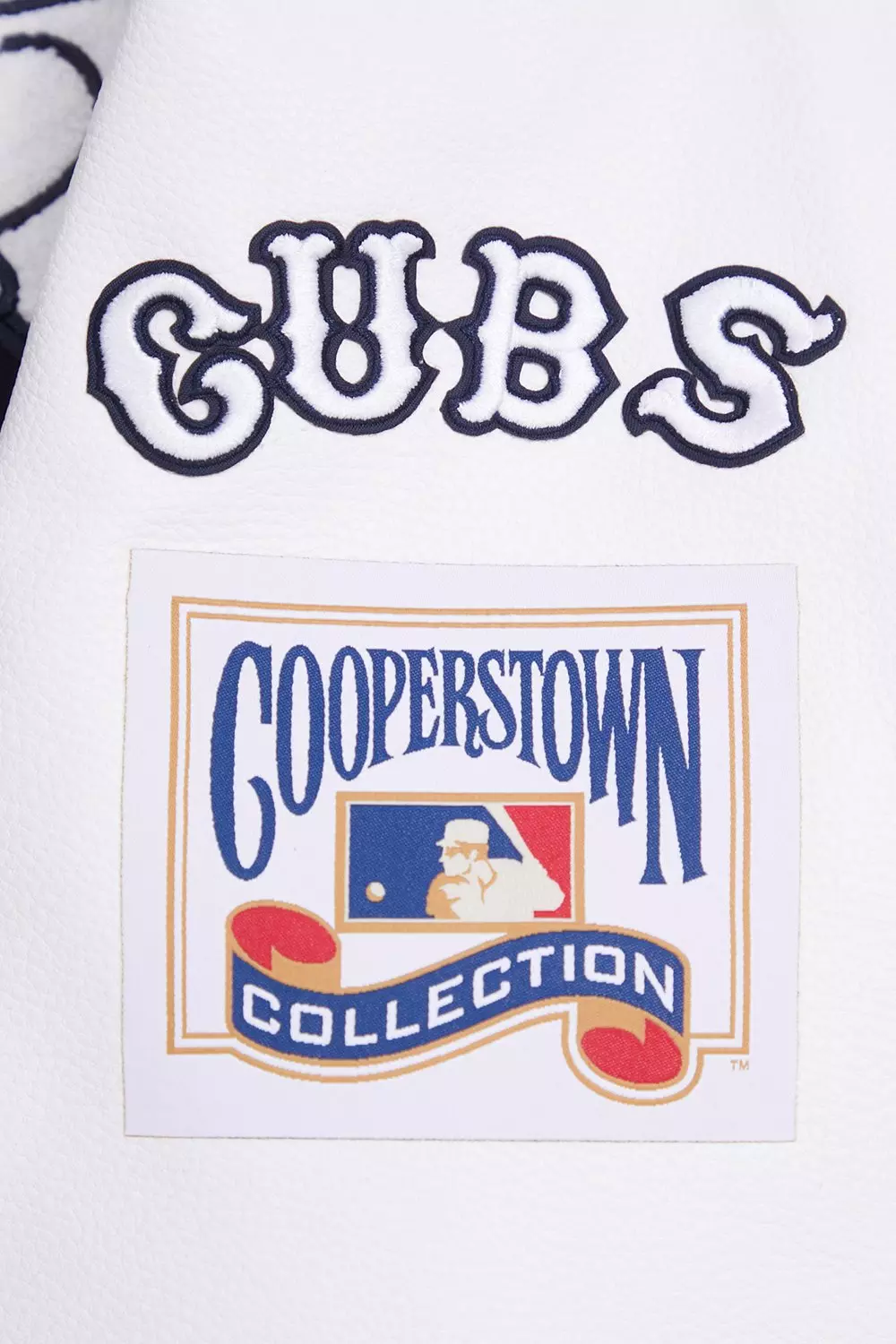 Pro Standard Men's MLB Chicago Cubs Retro Classic Rib Wool Varsity Jacket -Navy/White - NAVY/WHITE