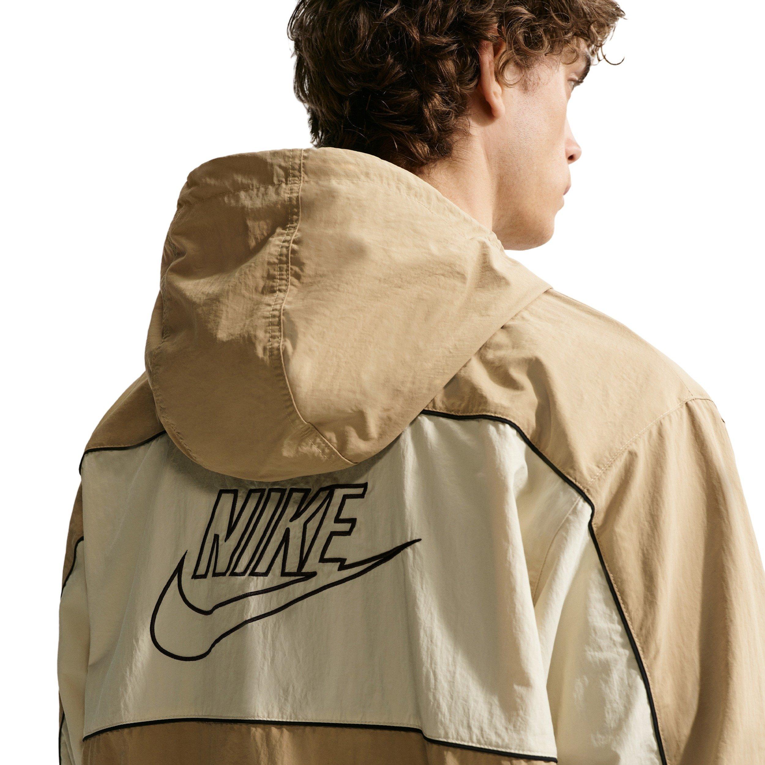 Nike Men's Club Athlete Hooded Jacket - Beige - BEIGE Thumbnail View 2