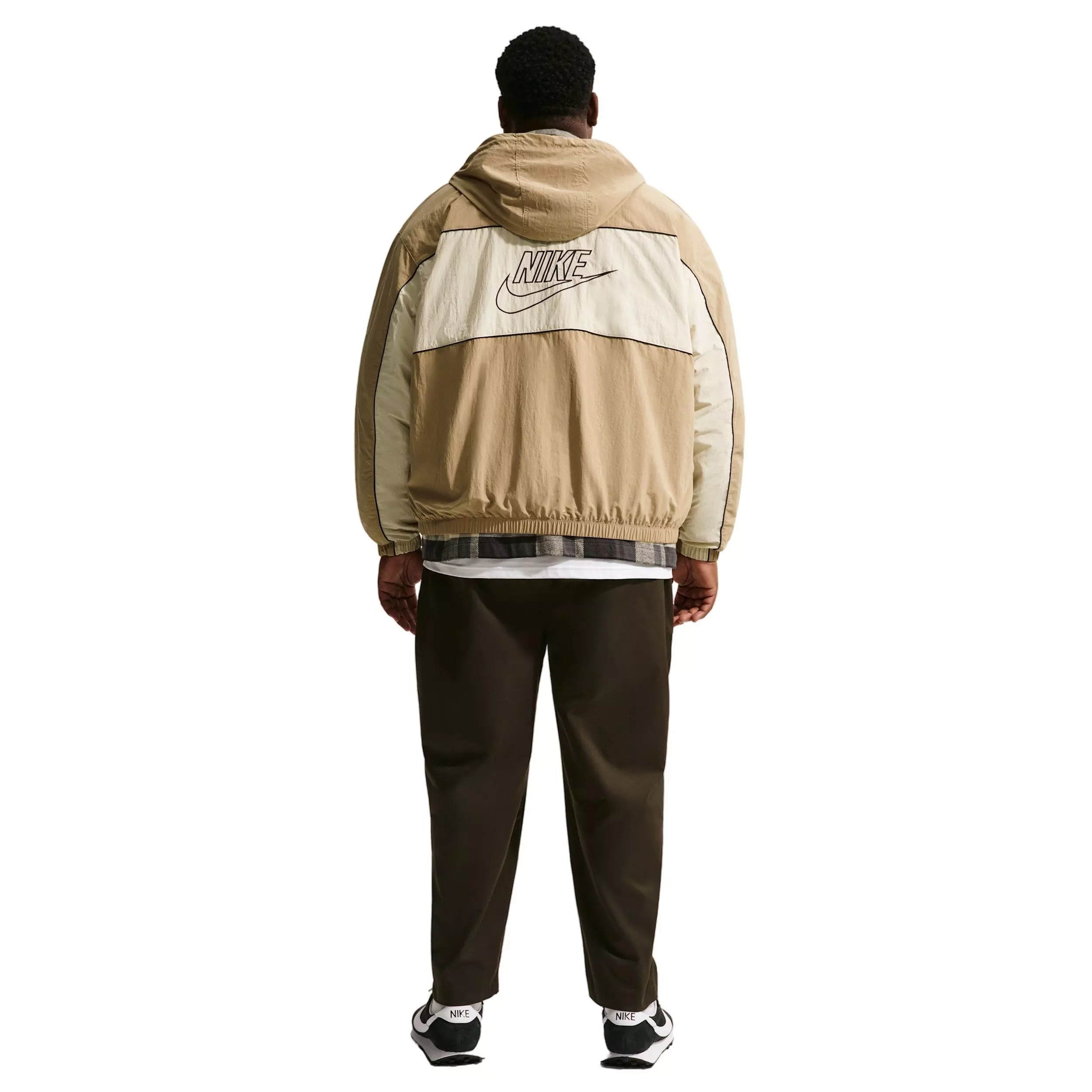 Nike Men's Club Athlete Hooded Jacket -Beige - BEIGE