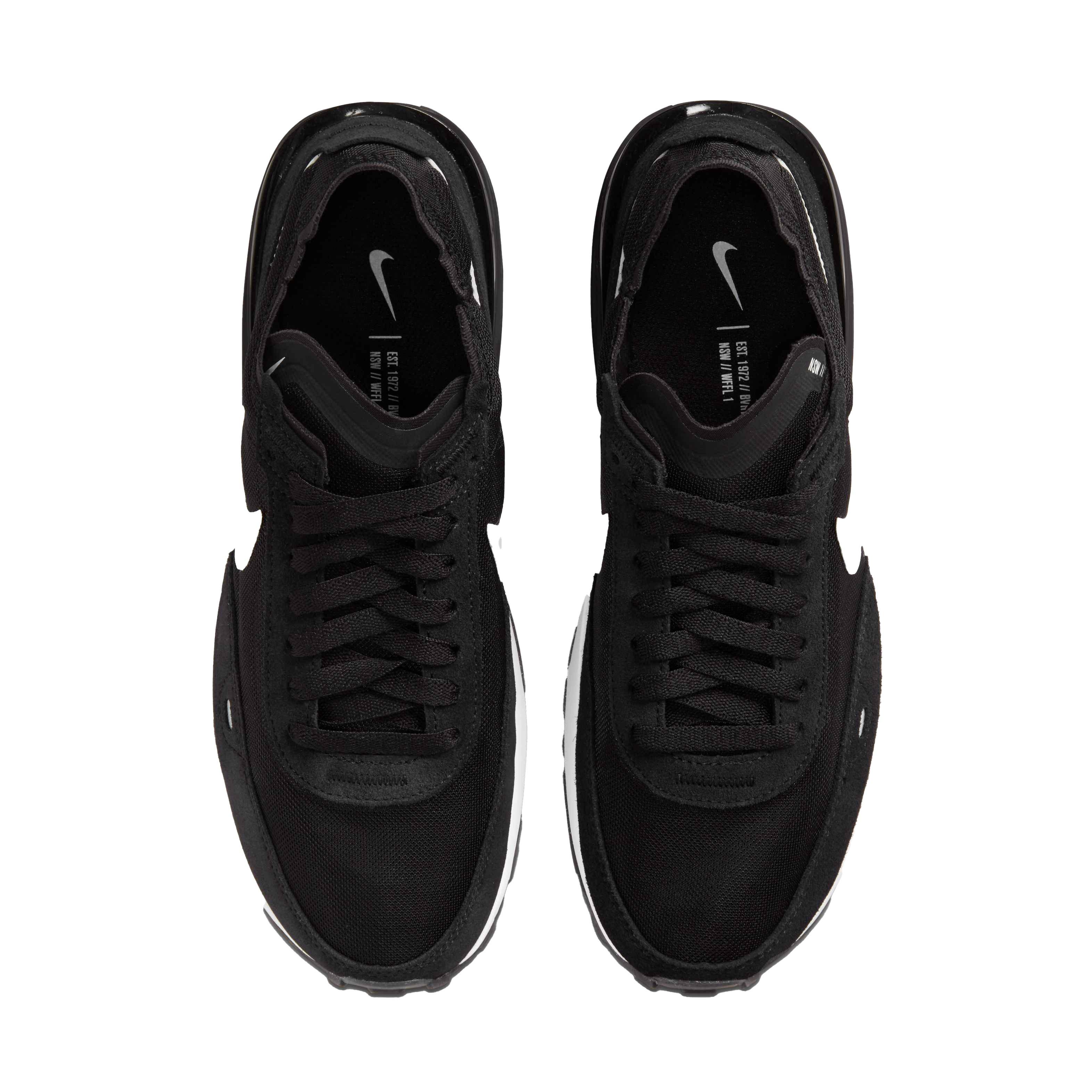 Nike Waffle One "Black/White-Orange" Women's Shoe - BLACK Thumbnail View 4