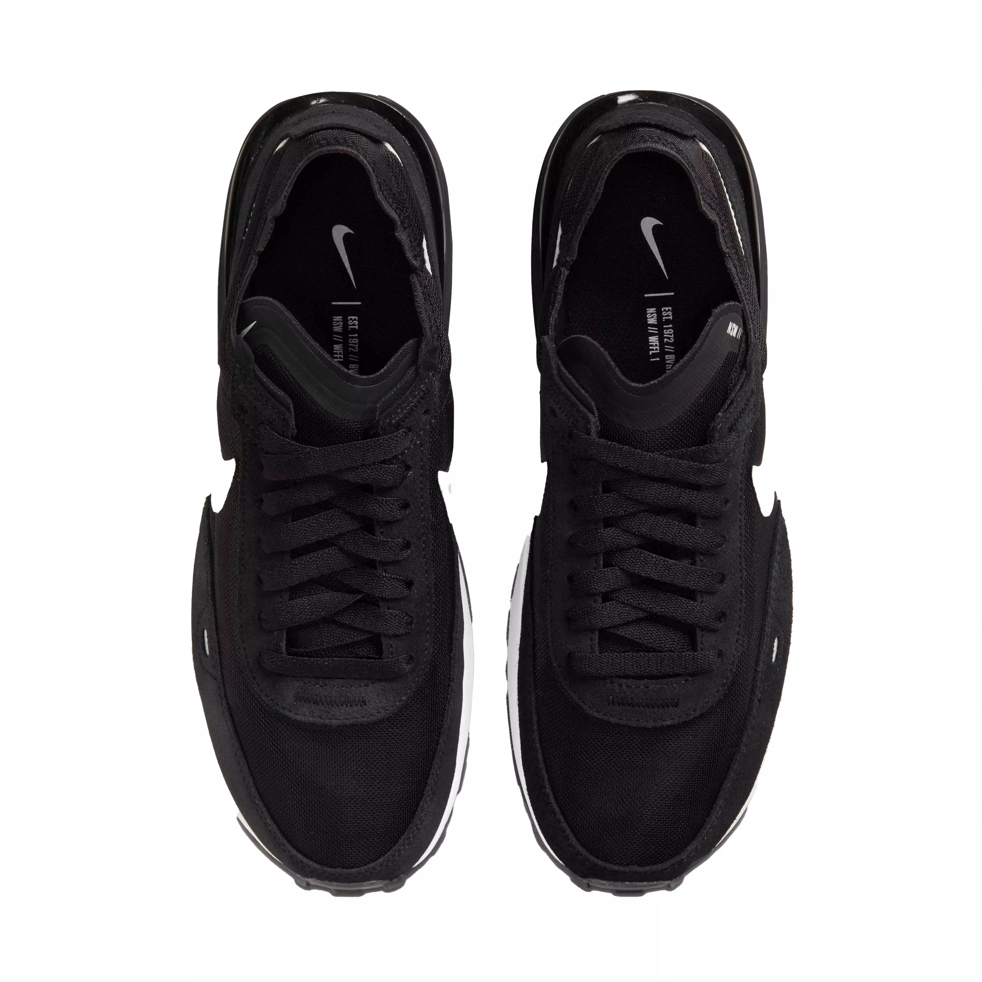 Nike Waffle One "Black/White-Orange" Women's Shoe - BLACK