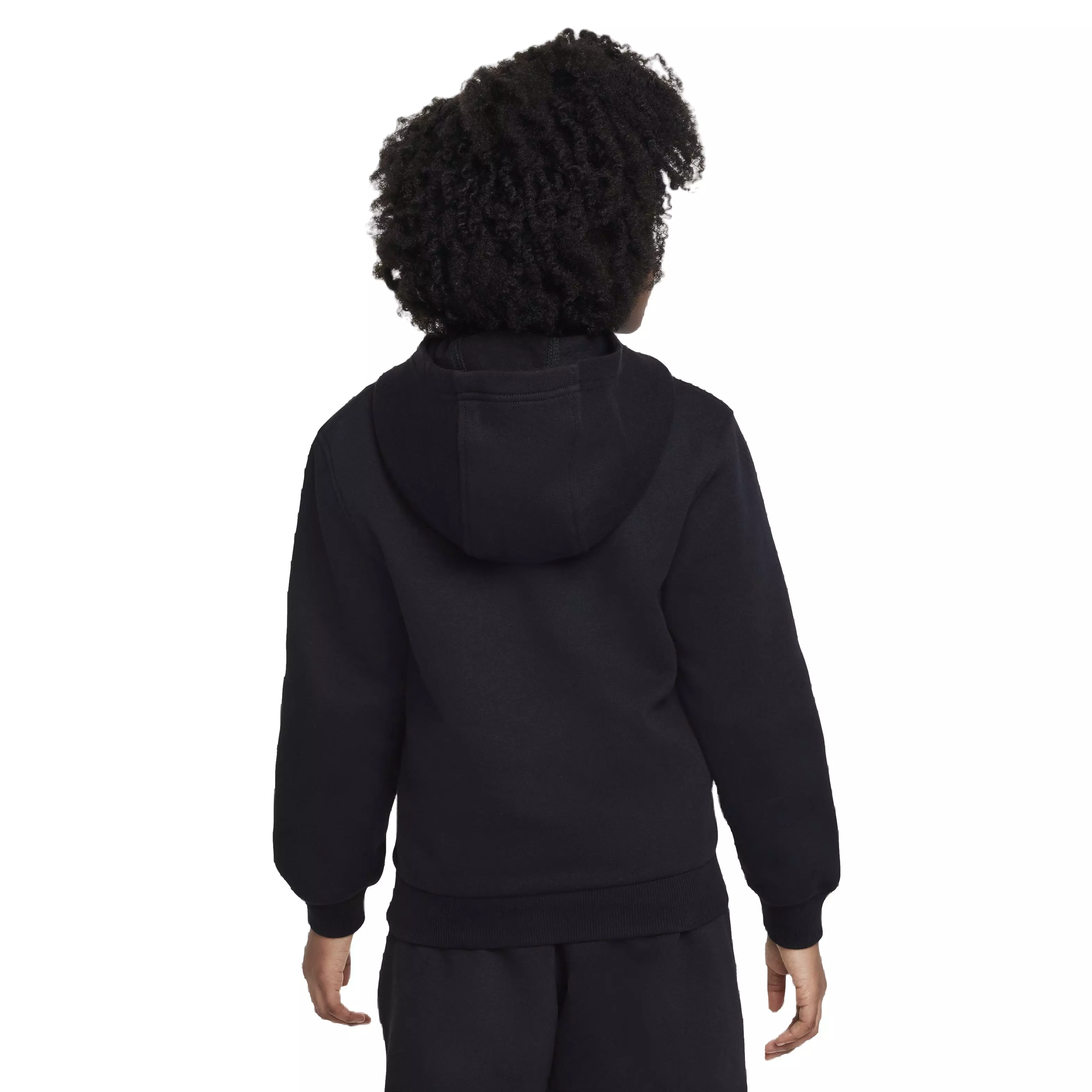 Nike Big Kids' Sportswear Club Fleece HBR Hoodie - Black - BLACK