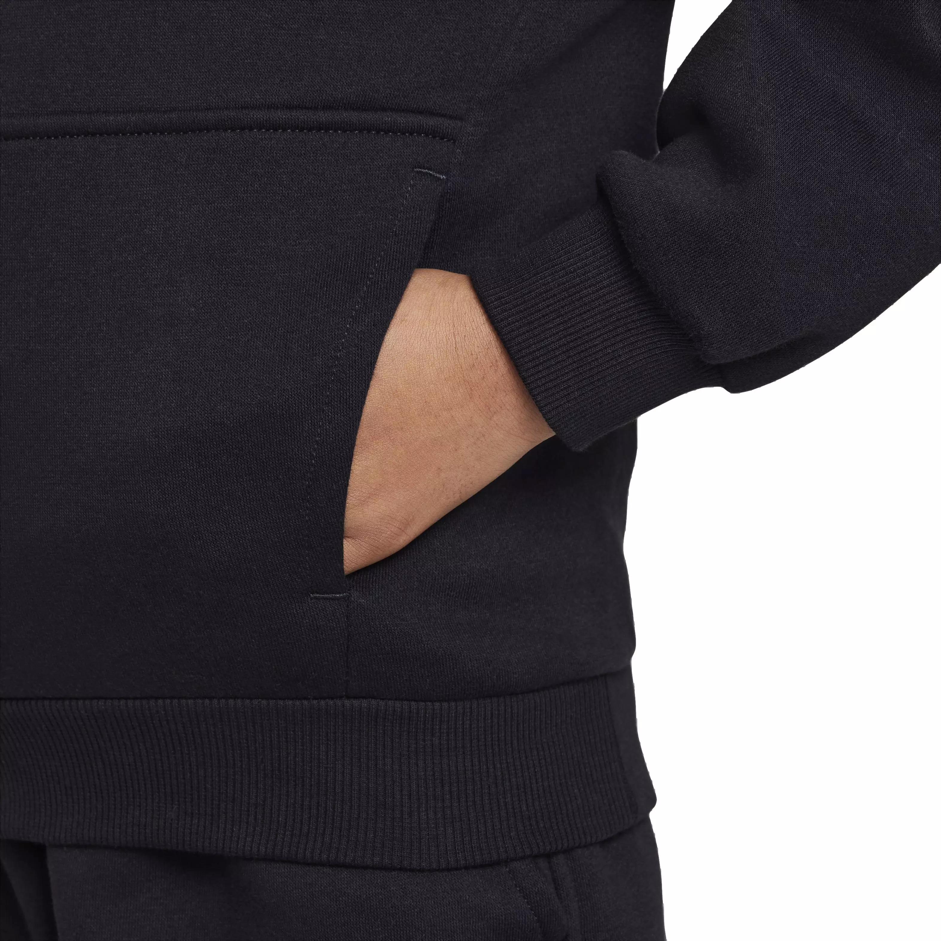 Nike Big Kids' Sportswear Club Fleece HBR Hoodie - Black - BLACK