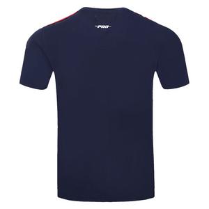 Pro Standard Men's MLB Cleveland Guardians Retro Classic Single Jersey Striped Tee -Navy/Red