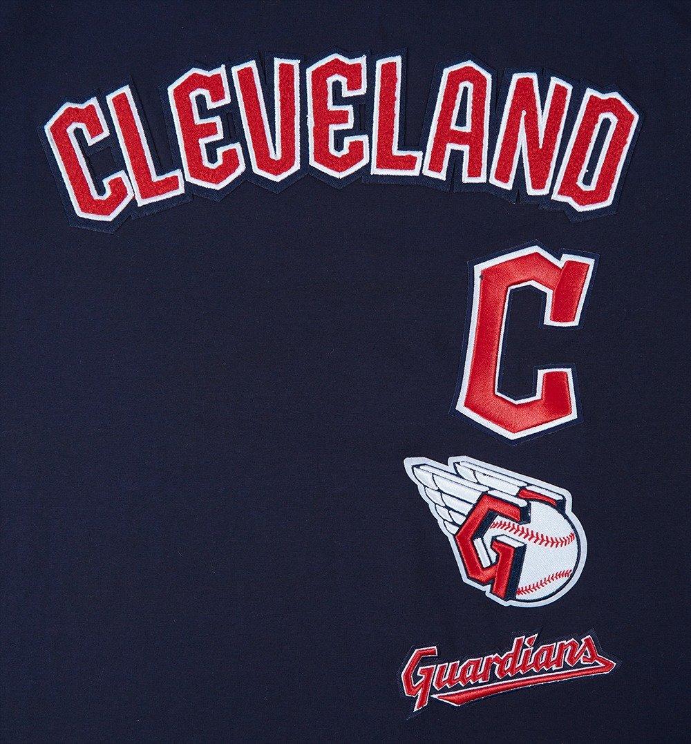 Pro Standard Men's MLB Cleveland Guardians Retro Classic Single Jersey Striped Tee - Navy/Red - NAVY/RED Thumbnail View 5