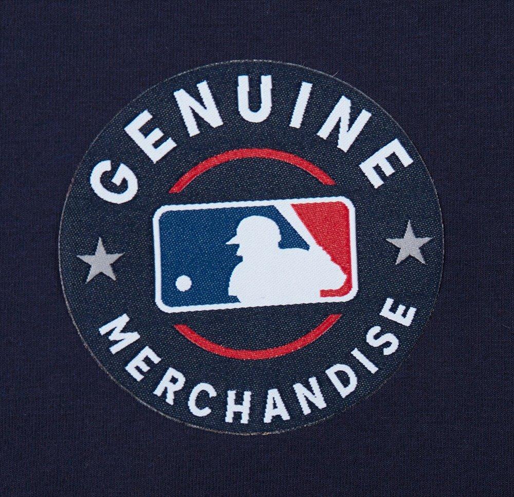 Pro Standard Men's MLB Cleveland Guardians Retro Classic Single Jersey Striped Tee -Navy/Red - NAVY/RED Thumbnail View 6