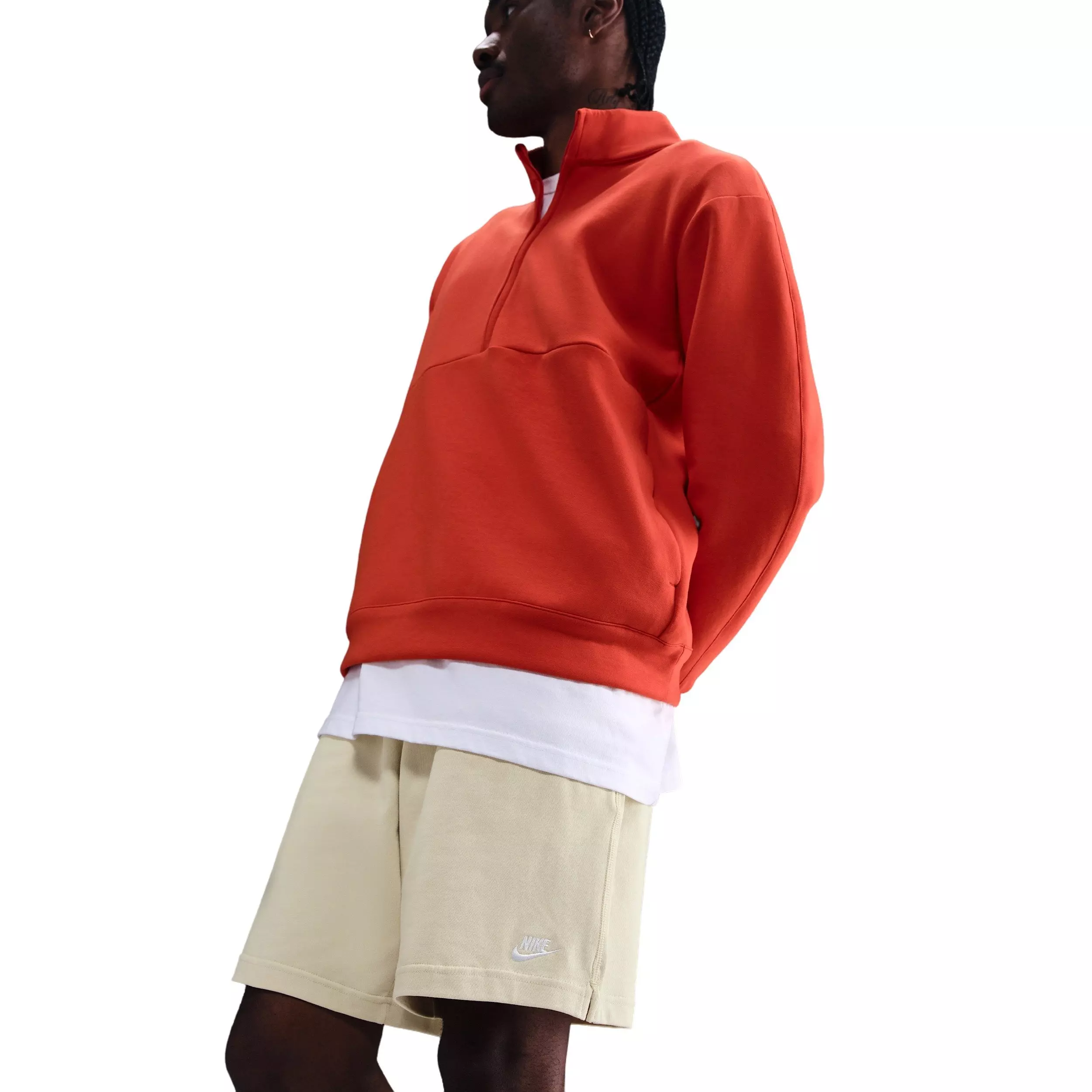 Nike Men's Club Knit Shorts -Khaki - KHAKI