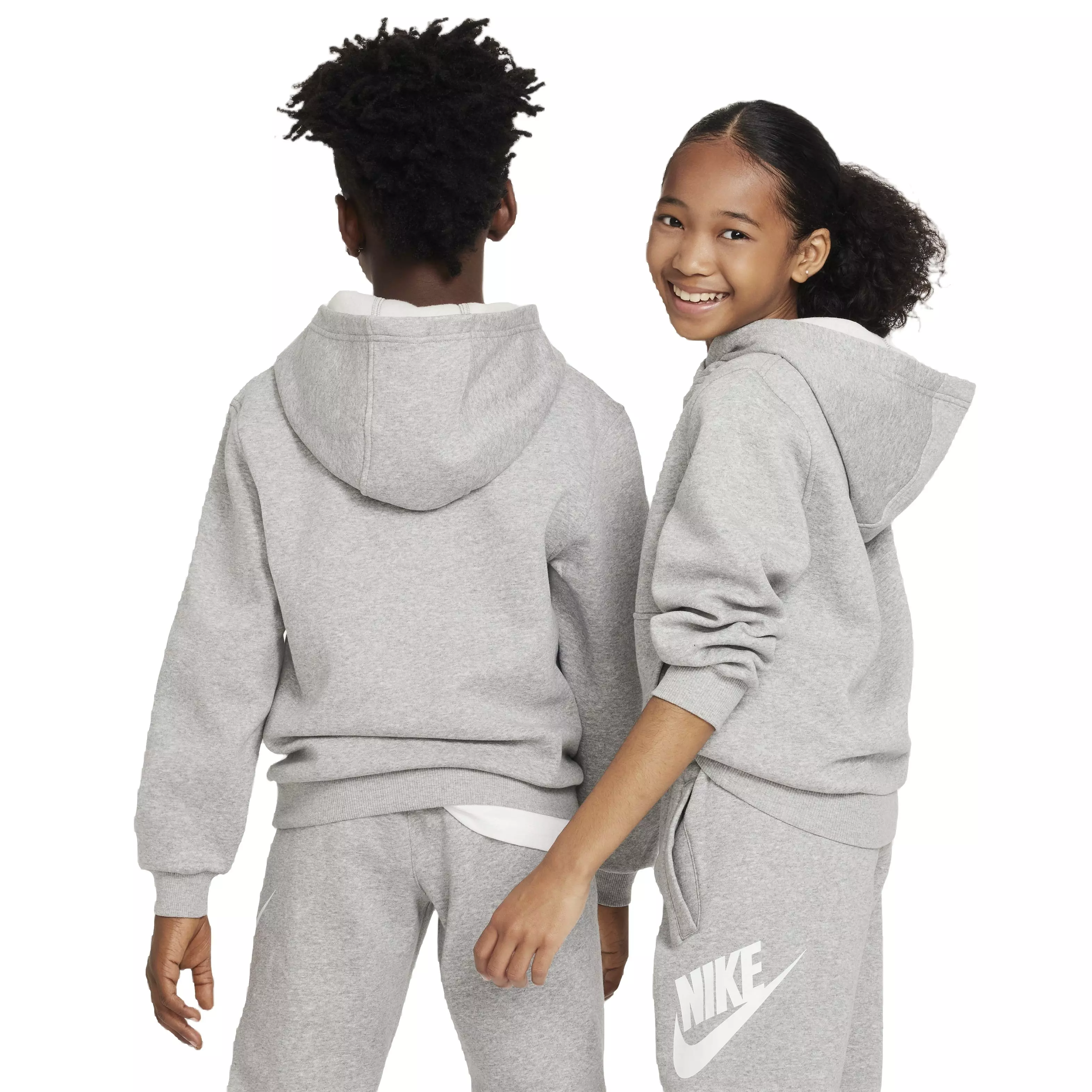 Nike Big Kids' Sportswear Club Fleece HBR Hoodie -  Grey - GREY