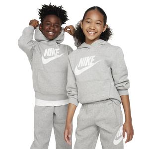 Nike Big Kids' Sportswear Club Fleece HBR Hoodie -Grey