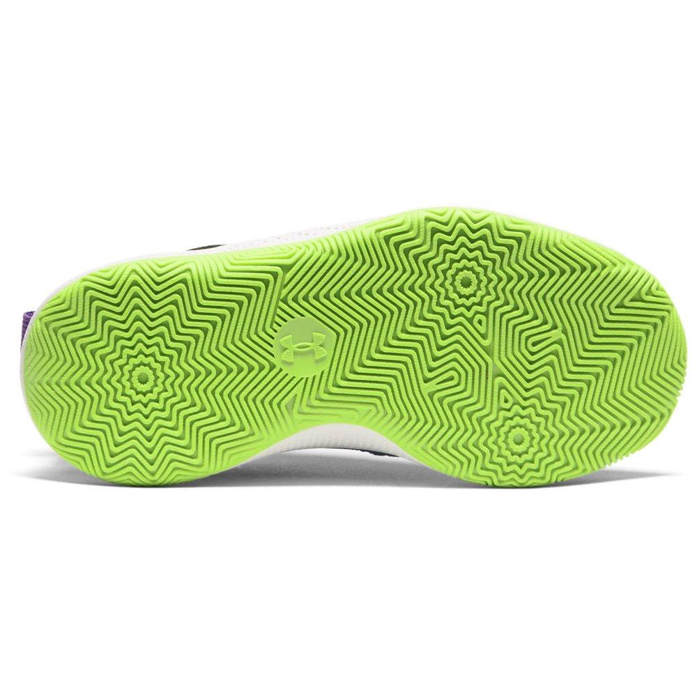 Under Armour Curry 3Z 24 Suede "Lavish/Purple/Hyper Green" Preschool Boys' Basketball Shoe - LAVISH/PURPLE/GREEN Thumbnail View 5