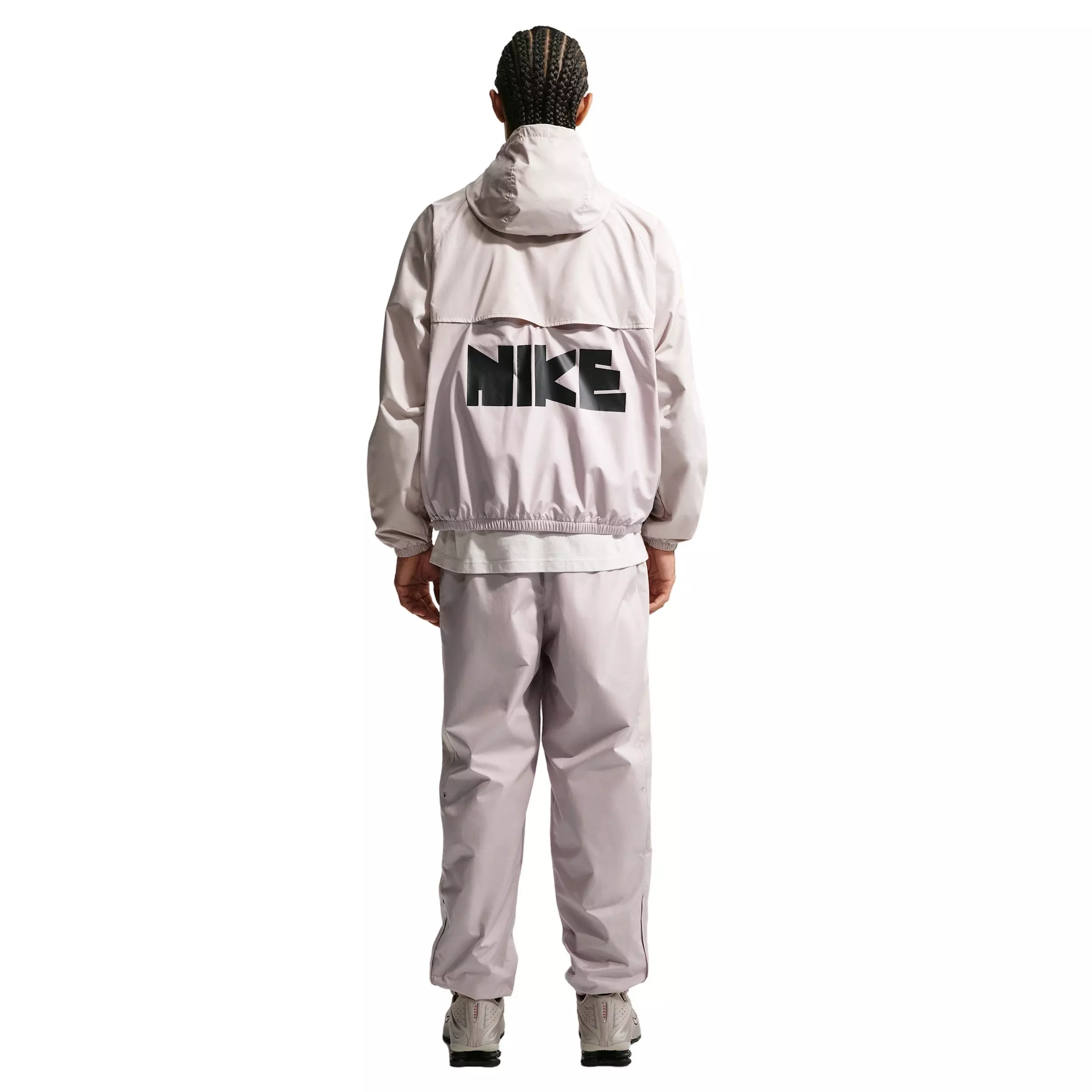 Nike Men's Windrunner Graphic Woven Jacket - CREAM/VOLT