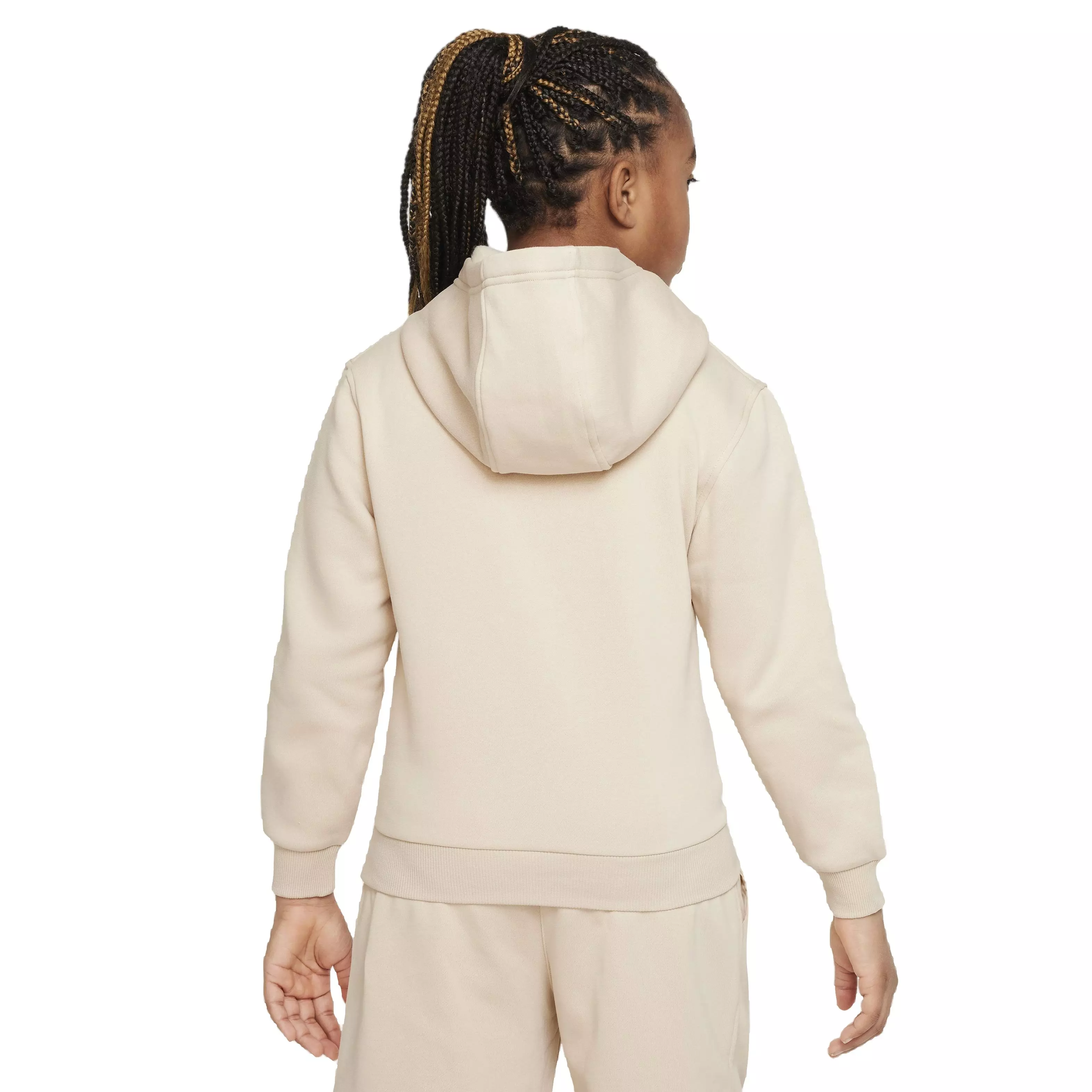 Nike Big Kids' Sportswear Club Fleece HBR Hoodie - Brown - BROWN