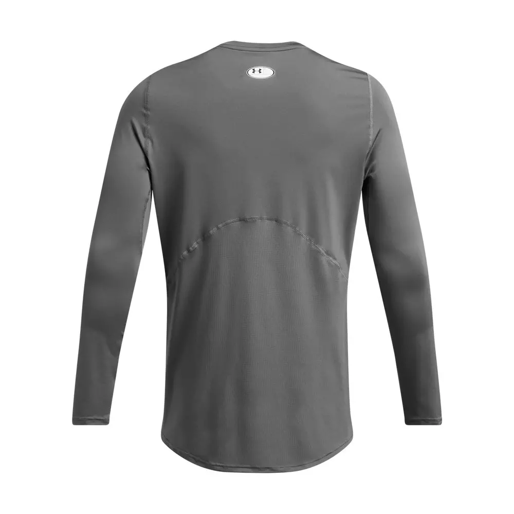Under Armour Men's HeatGear Fitted Long Sleeve Top - DK GREY