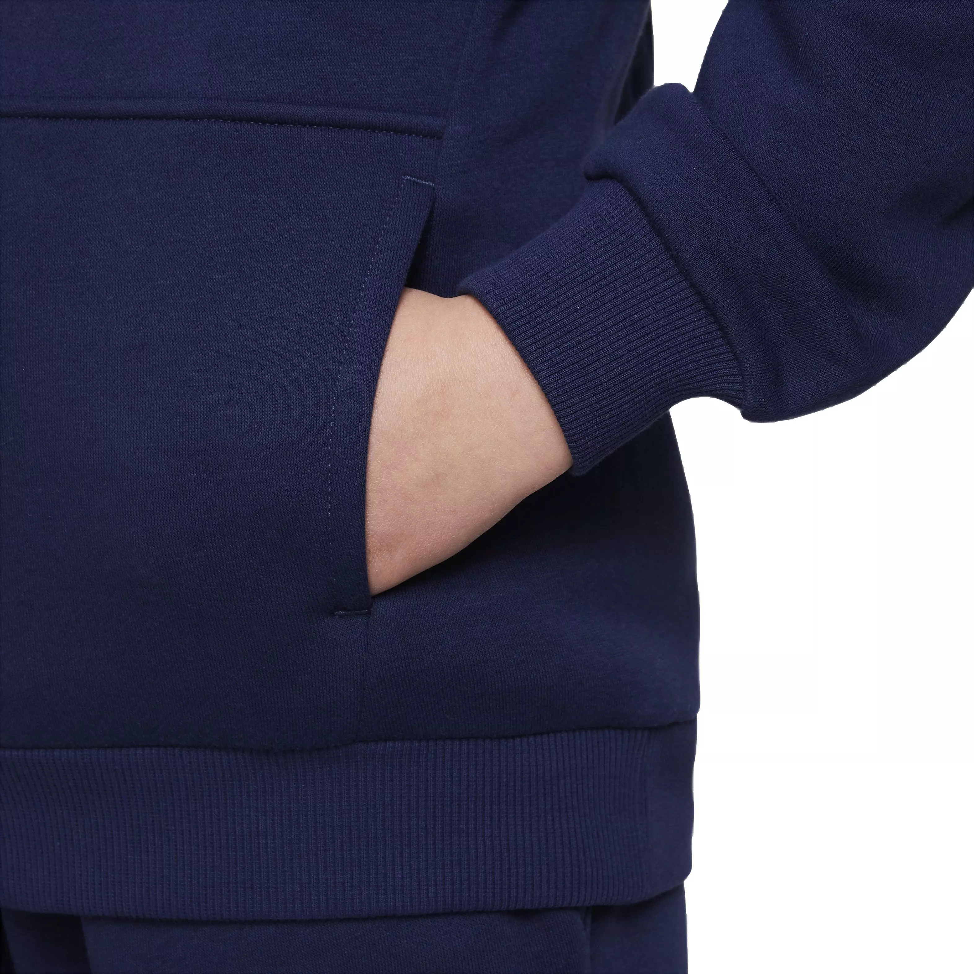 Nike Big Kids' Sportswear Club Fleece HBR Hoodie - Navy - NAVY